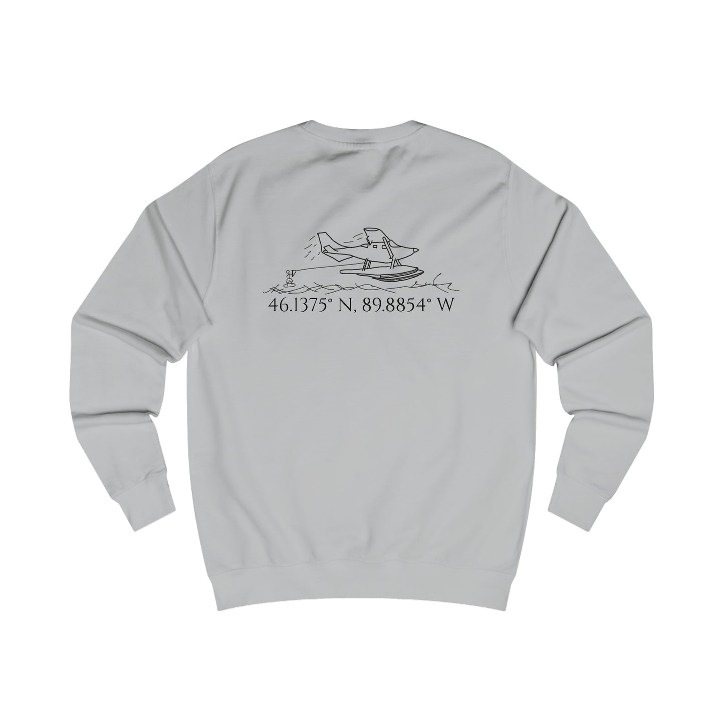 Unisex Crewneck Sweatshirt (Float Plane With Coordinates)