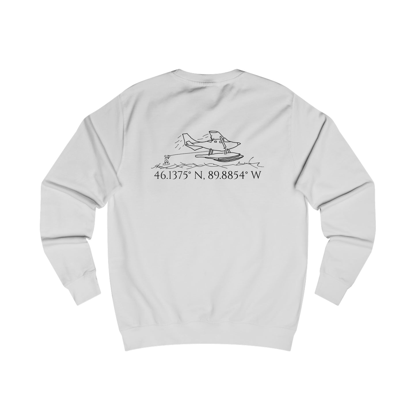 Unisex Crewneck Sweatshirt (Float Plane With Coordinates)