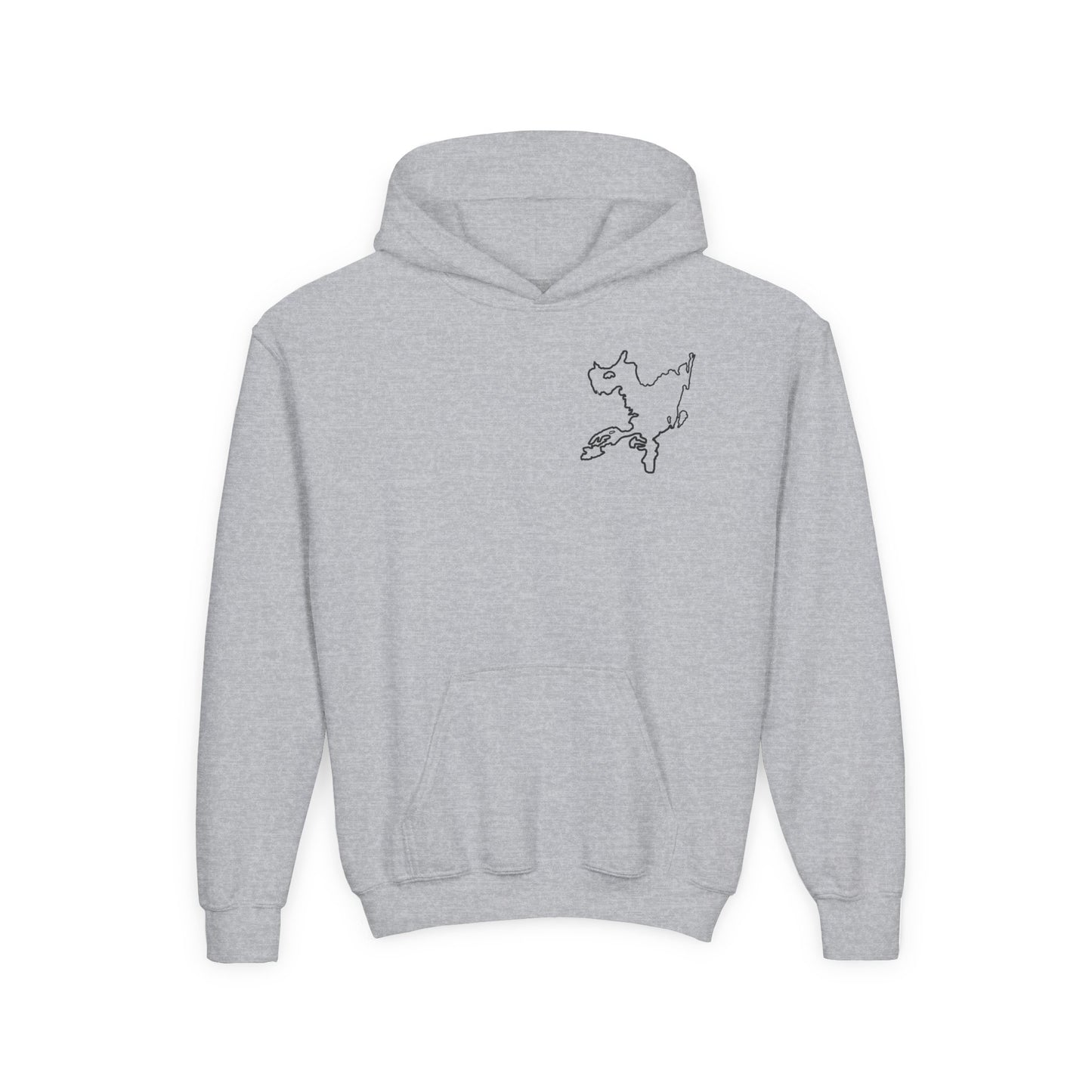 Fishing off Dock Okauchee Lake Youth Hoodie