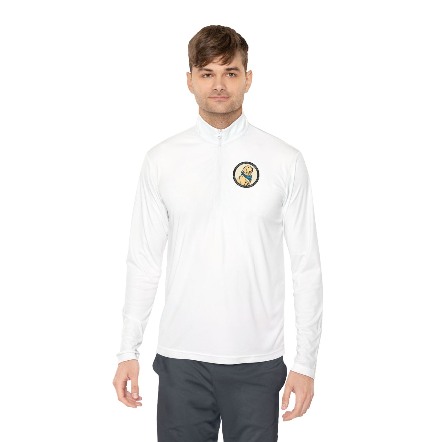 Custom Lake Clothing Golden Logo Unisex Quarter-Zip Pullover