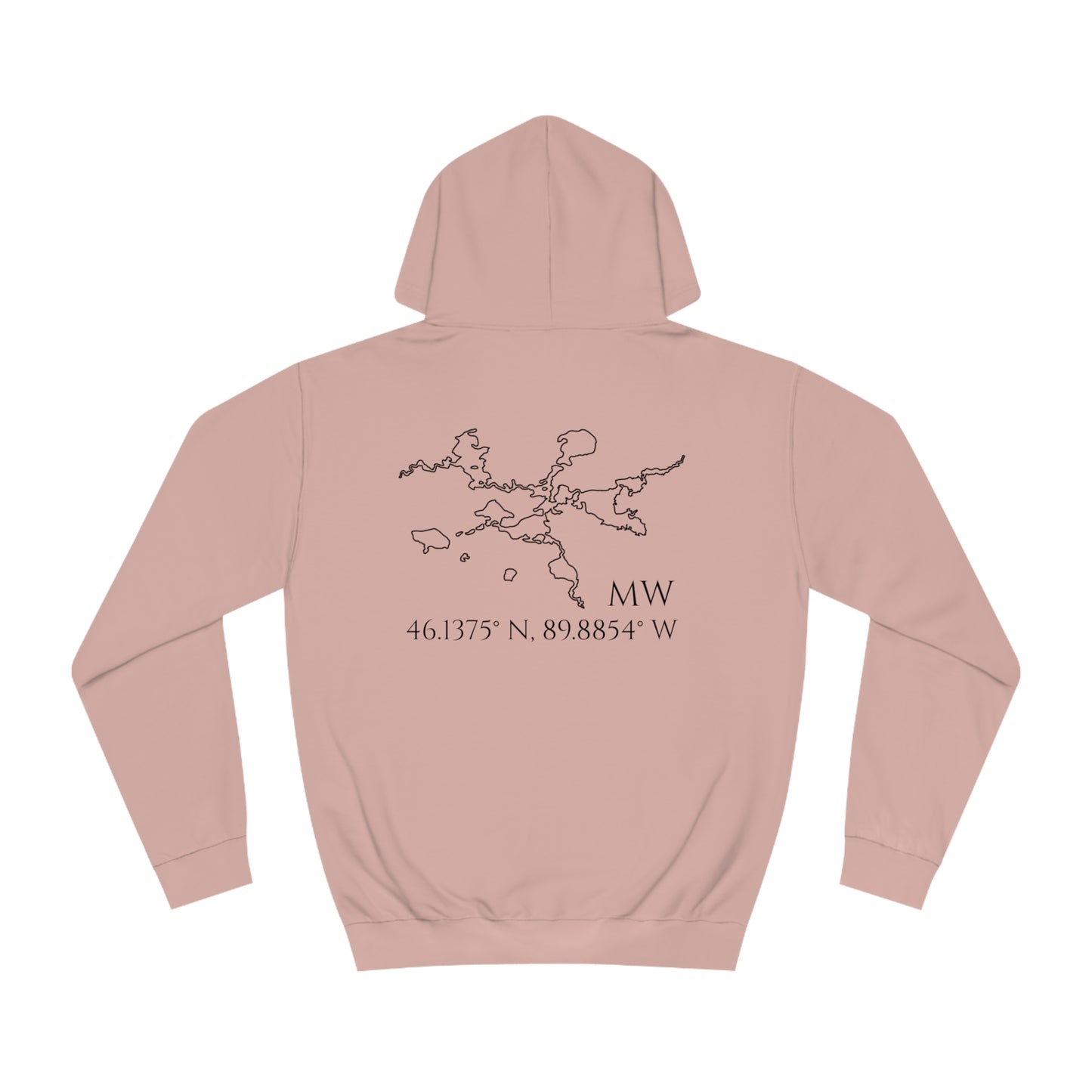 Manitowish Waters Sailboat Patch - Unisex Hoodie Medium Weight