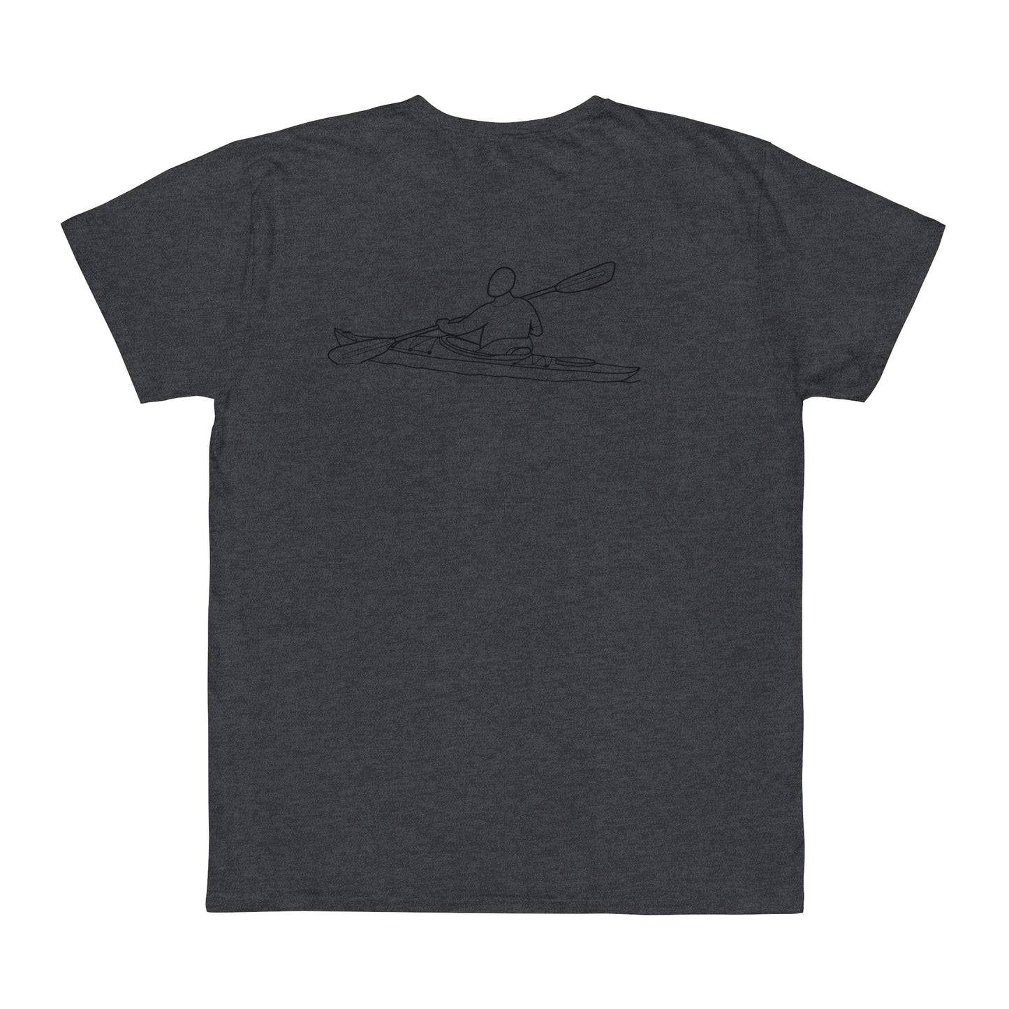 Okauchee Lake, kayak back - Unisex Lightweight short sleeve