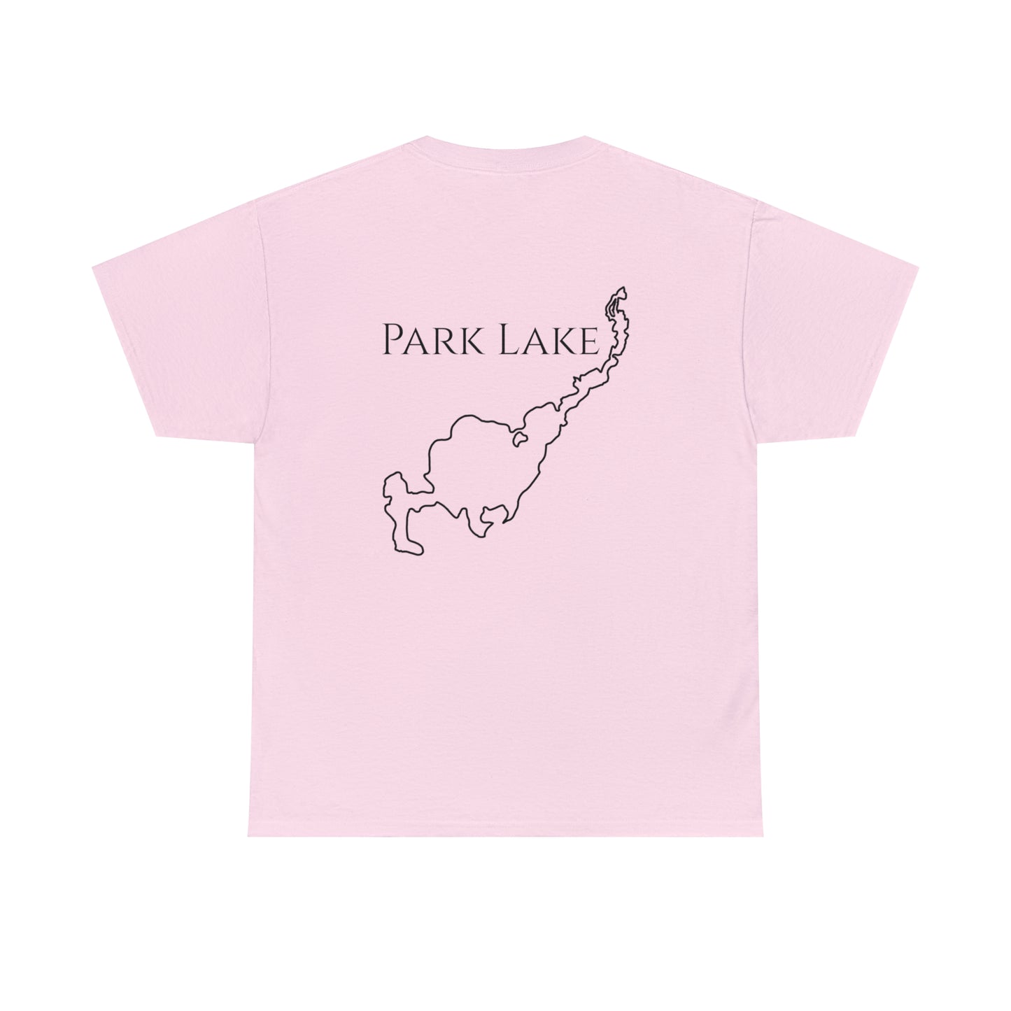 Paddle Board Girl - Park Lake Unisex Heavy Tee Shirt