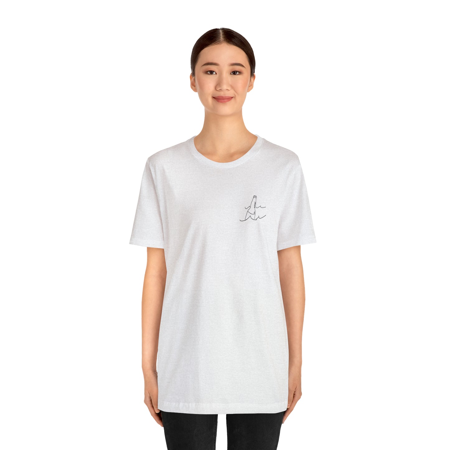 Bottle Patch - lac LaBelle Unisex Lightweight Short Sleeve Tee