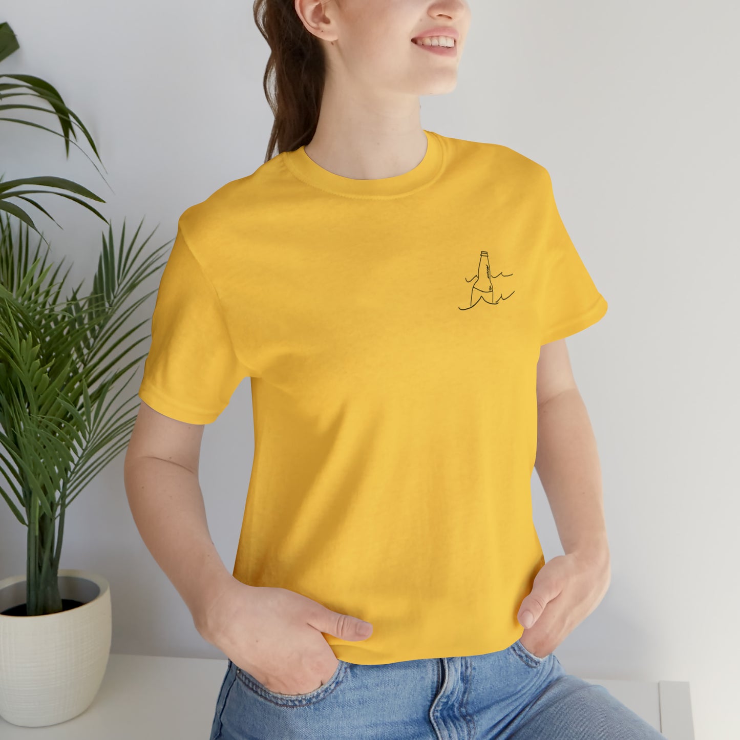 Bottle Patch - lac LaBelle Unisex Lightweight Short Sleeve Tee