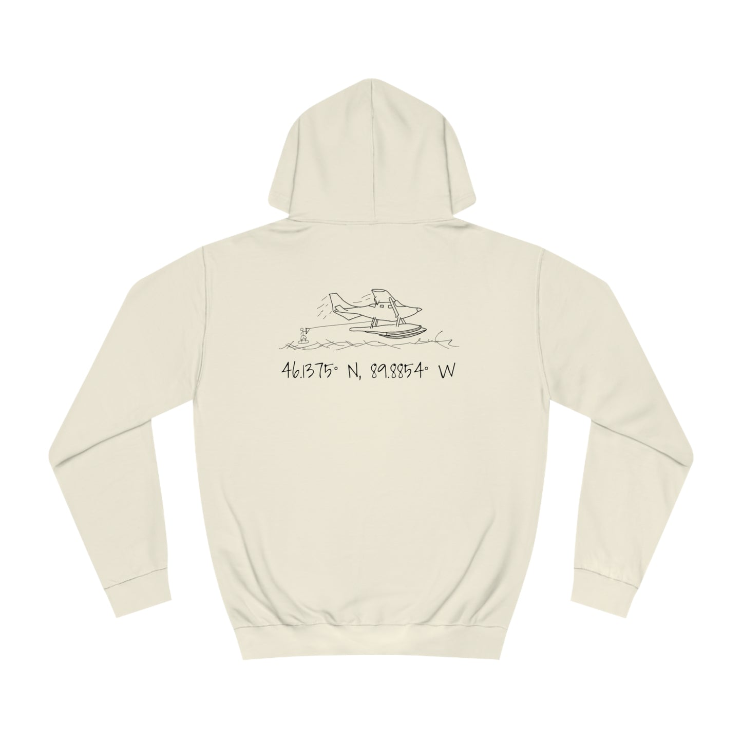 Manitowish Waters Wakeboard Float Plane - Unisex Hoodie Medium Weight