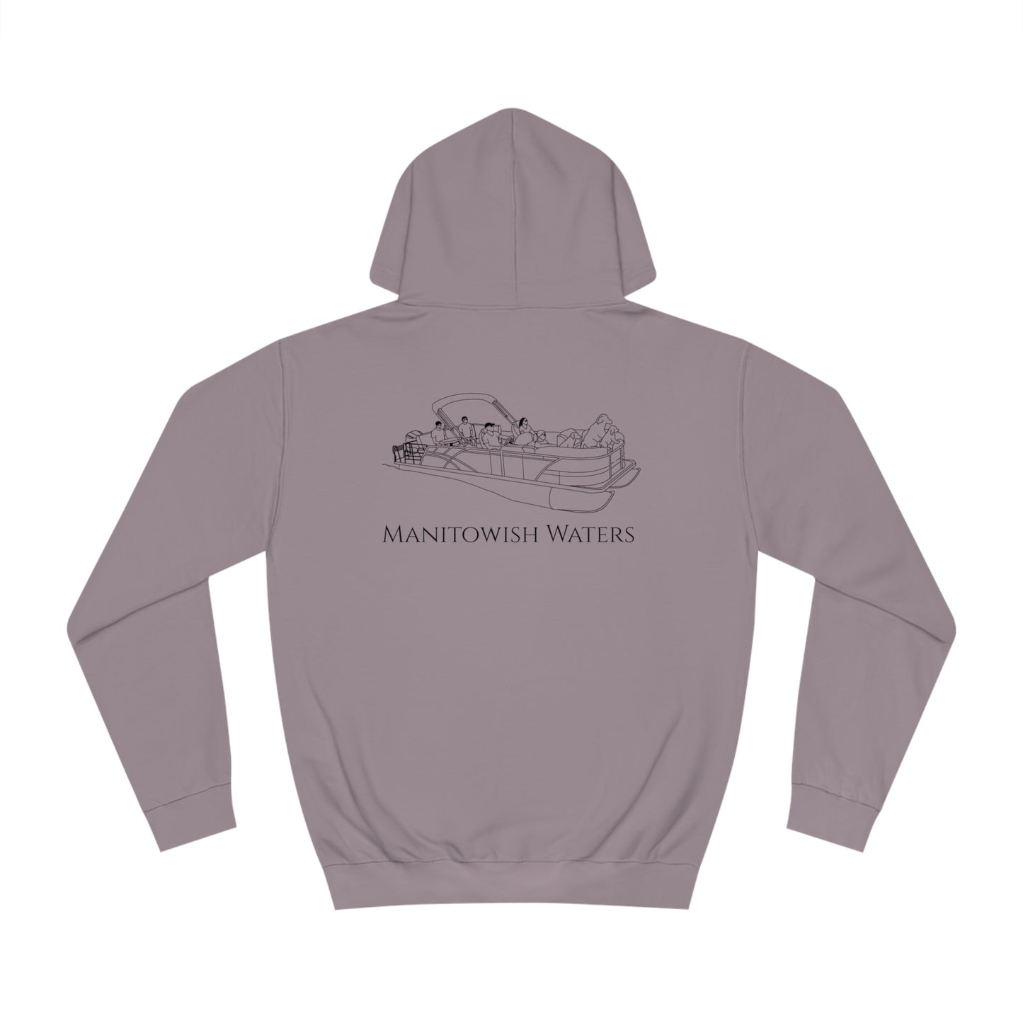Manitowish Waters Pontoon Boat Family With Dogs - Unisex Hoodie Medium Weight