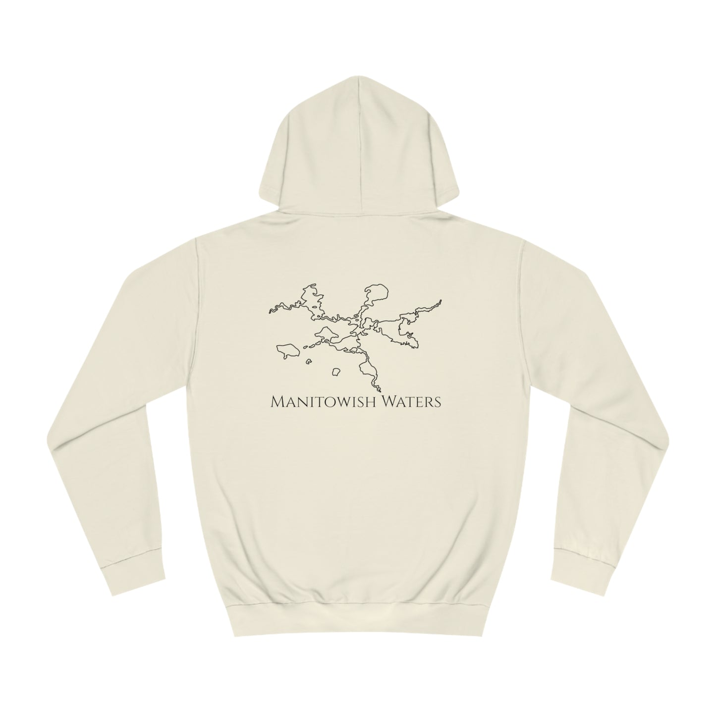 Manitowish Waters Surfing Sketch Patch - Unisex Hoodie Medium Weight
