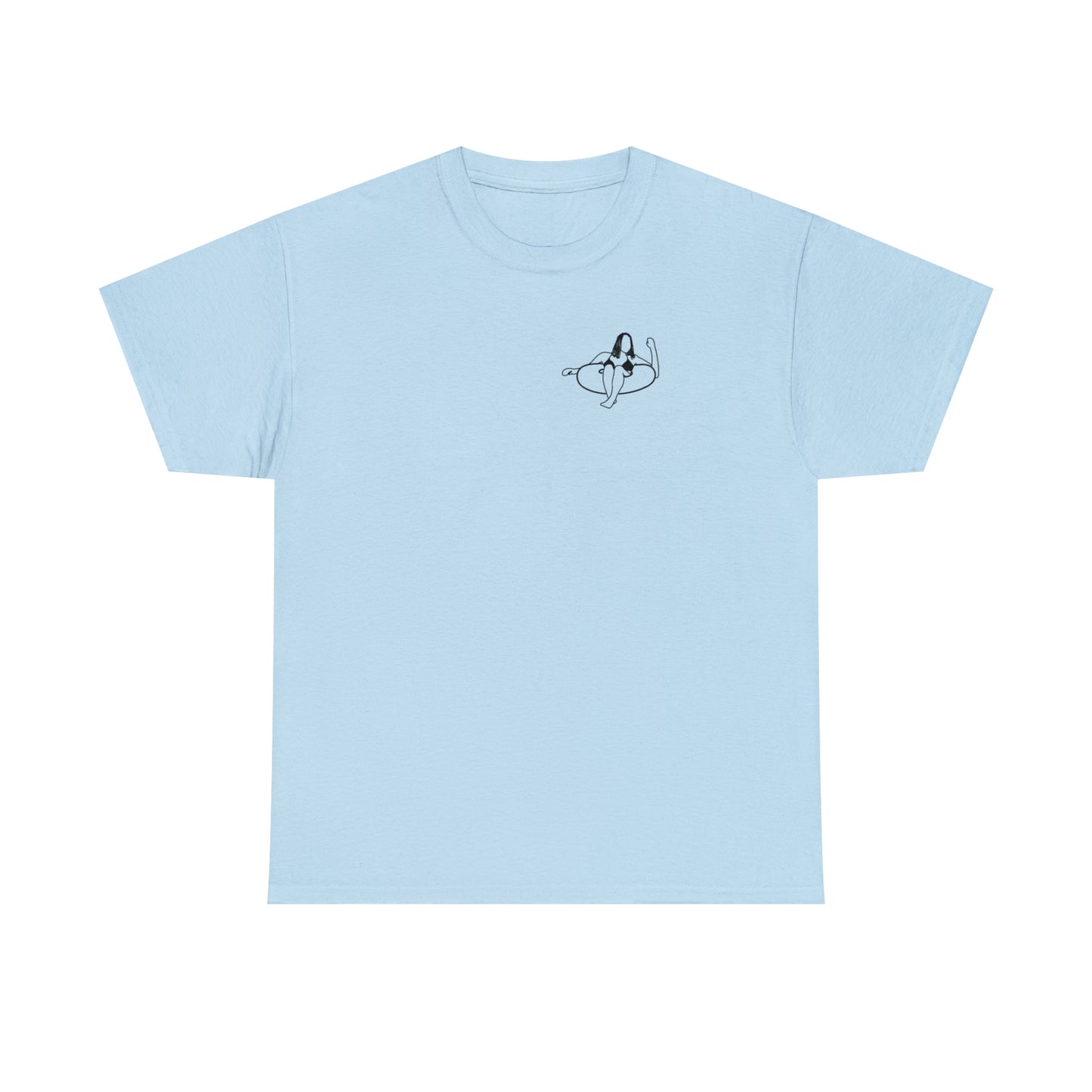 Eagle River Inner Tube Girl - Unisex Heavy Tee Shirt