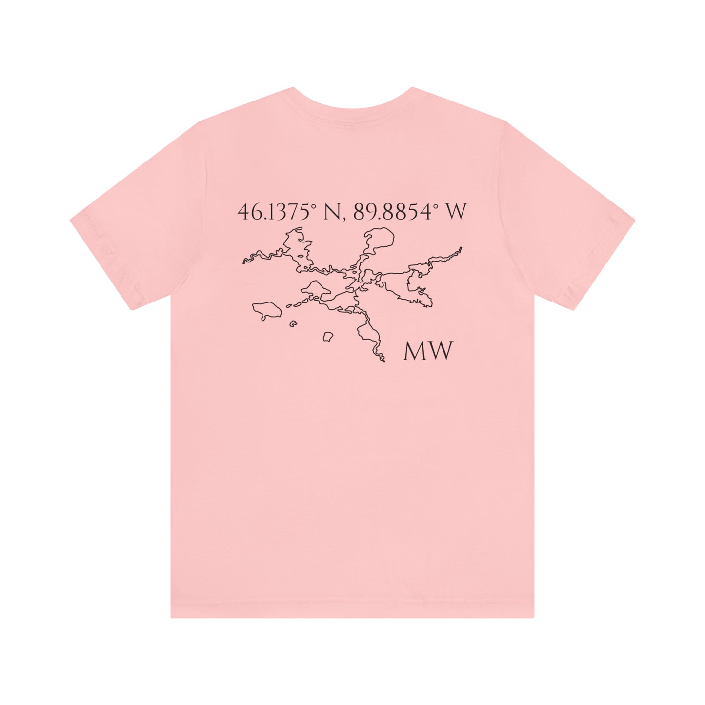 Sailing Patch - Manitowish Waters Unisex Lightweight Short Sleeve Tee