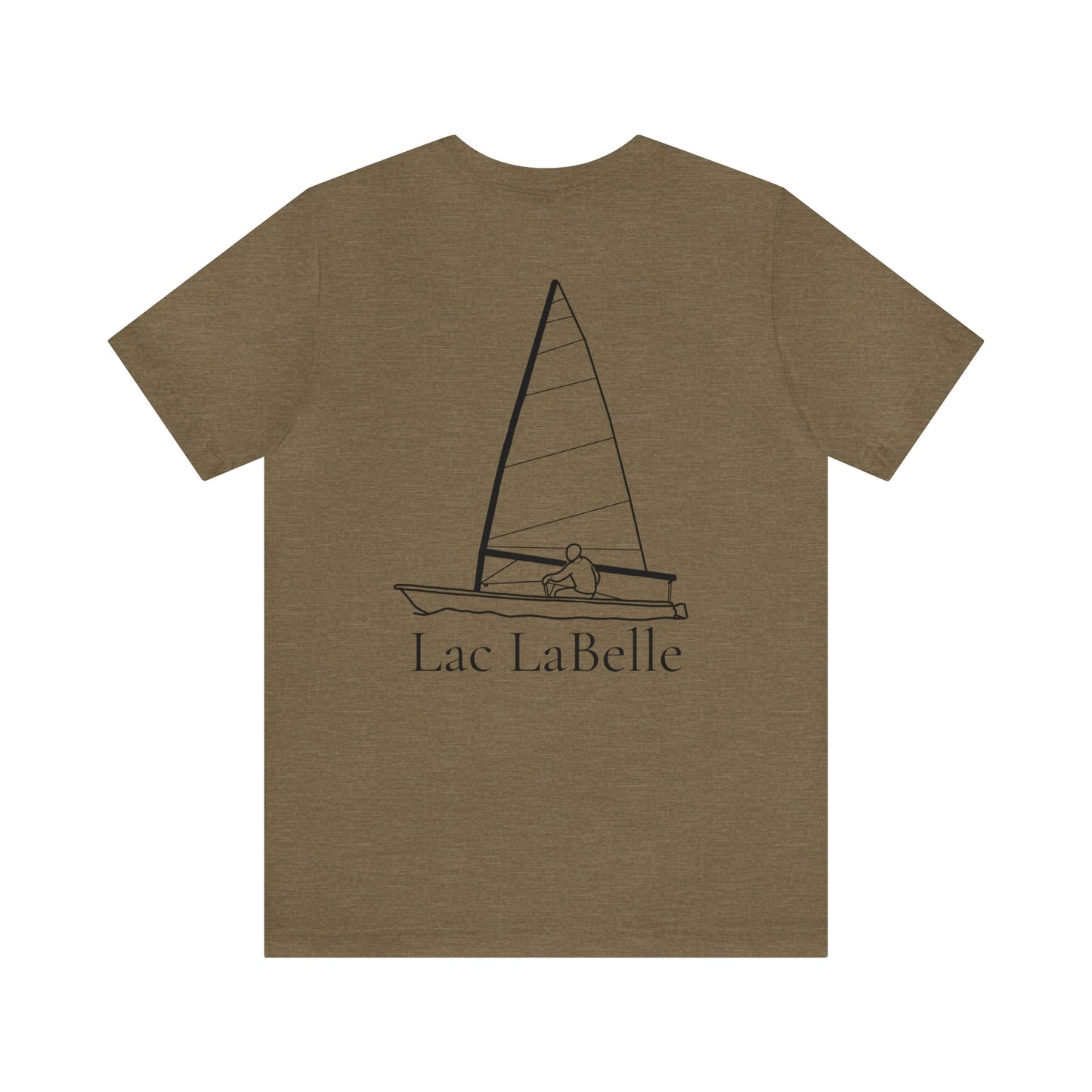 Lac LaBelle, Sailing - Unisex Lightweight Short Sleeve Tee