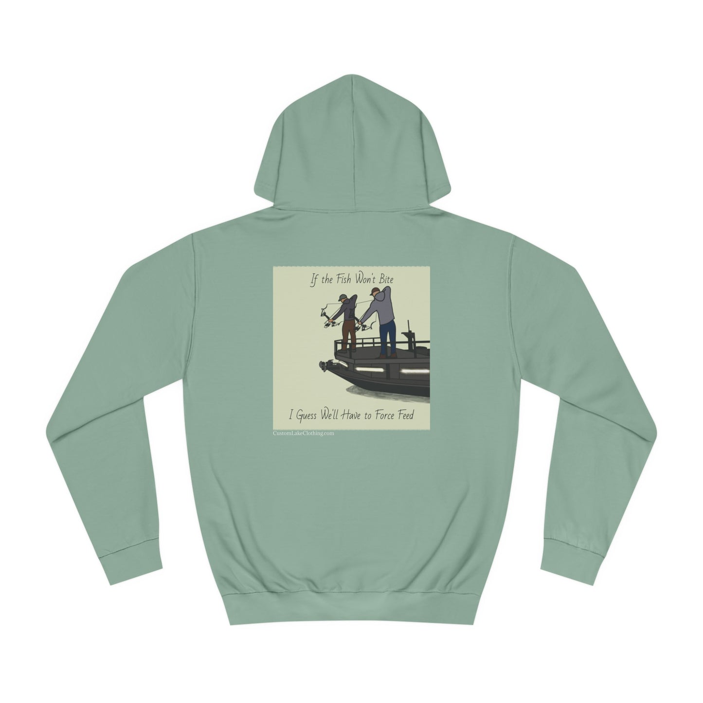 Bow fishing on Okauchee Lake - Medium Weight Hoodie