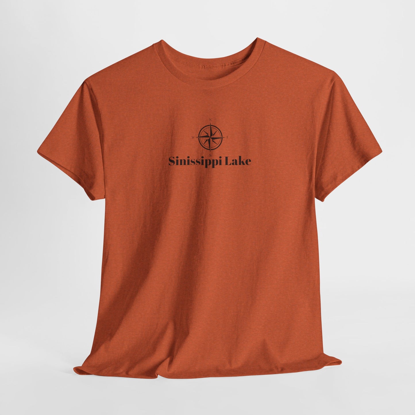 Sinissippi Lake Compass Rose Unisex Heavy Cotton Tee