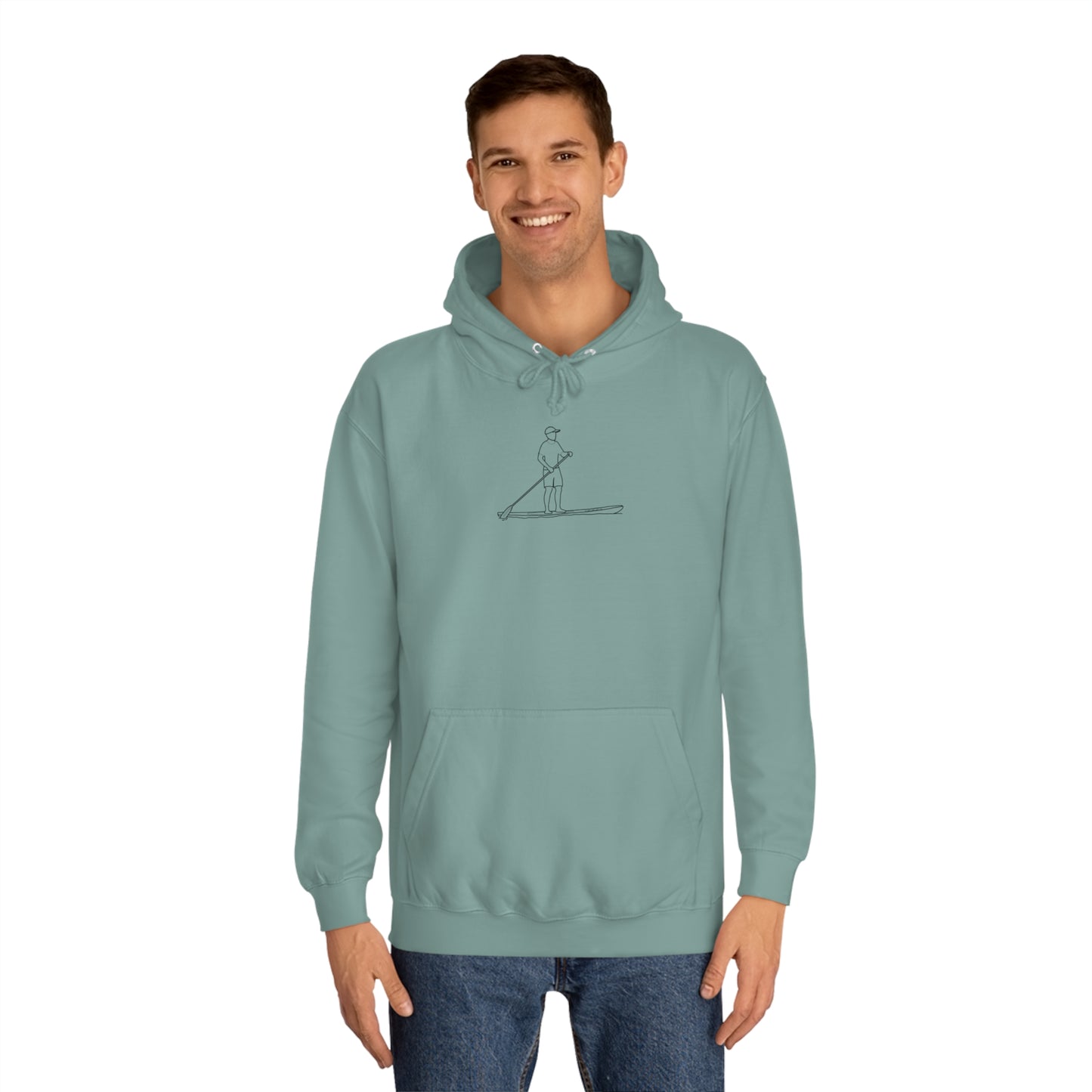 Paddle Board Guy - Park Lake Unisex Hoodie Medium Weight