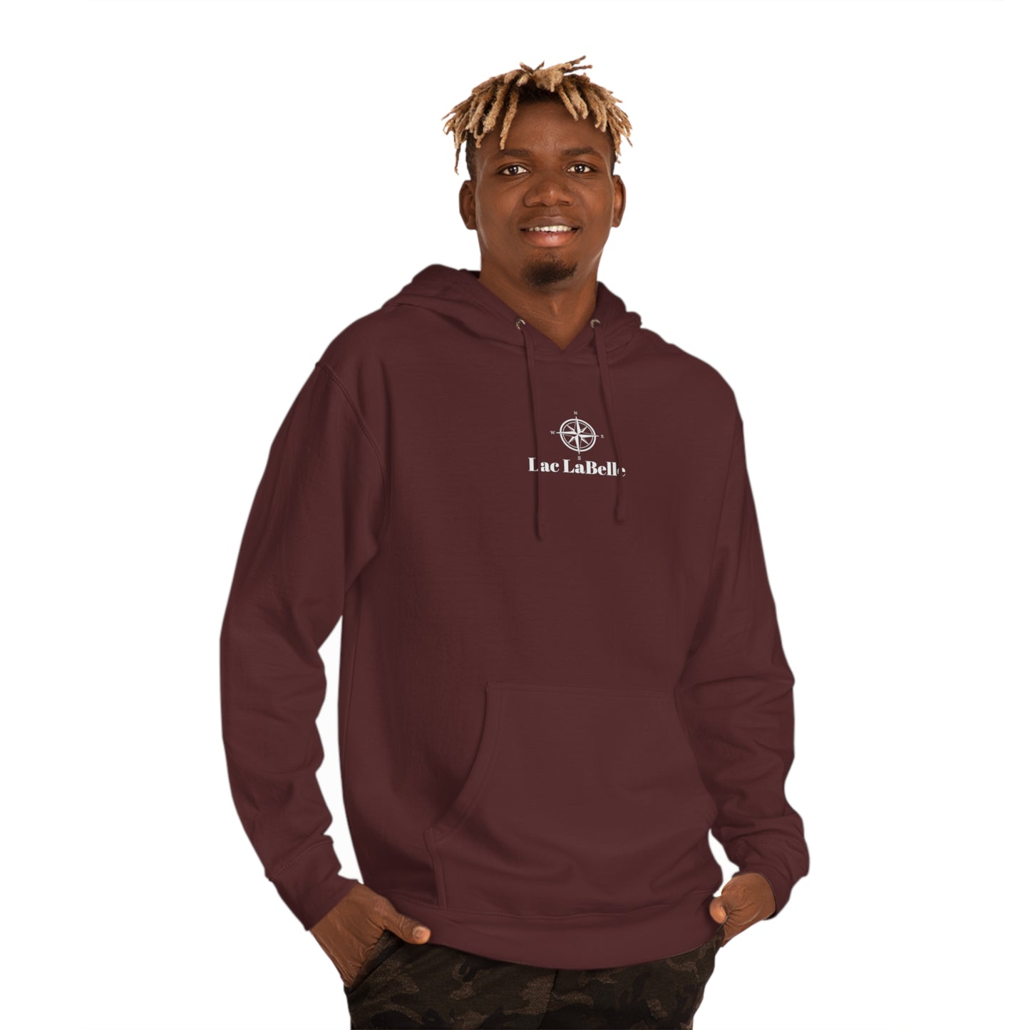 Lac LaBelle Compass Rose Unisex Hooded Sweatshirt ITC