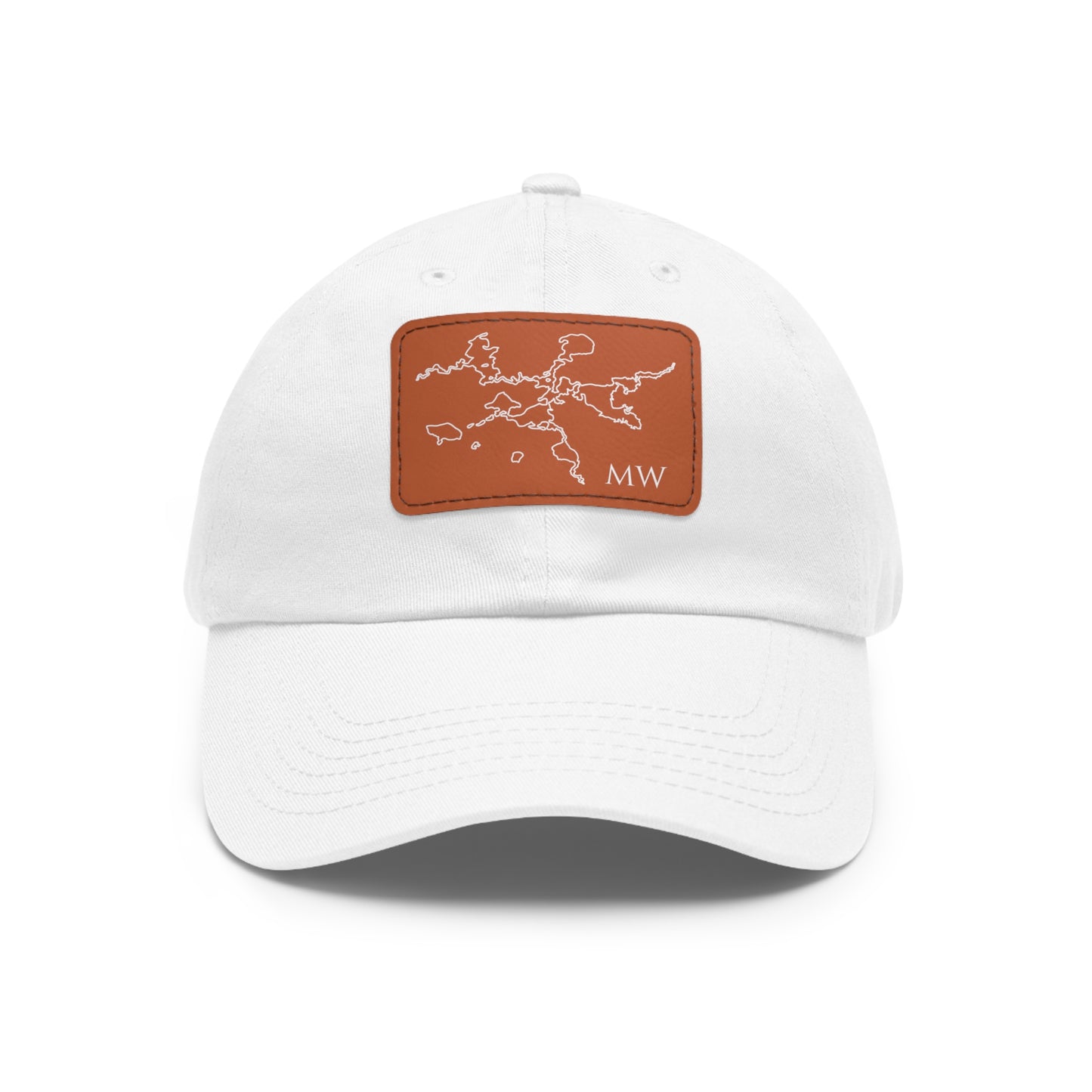 Mantowish Waters Embroidered Hat with Leather Patch