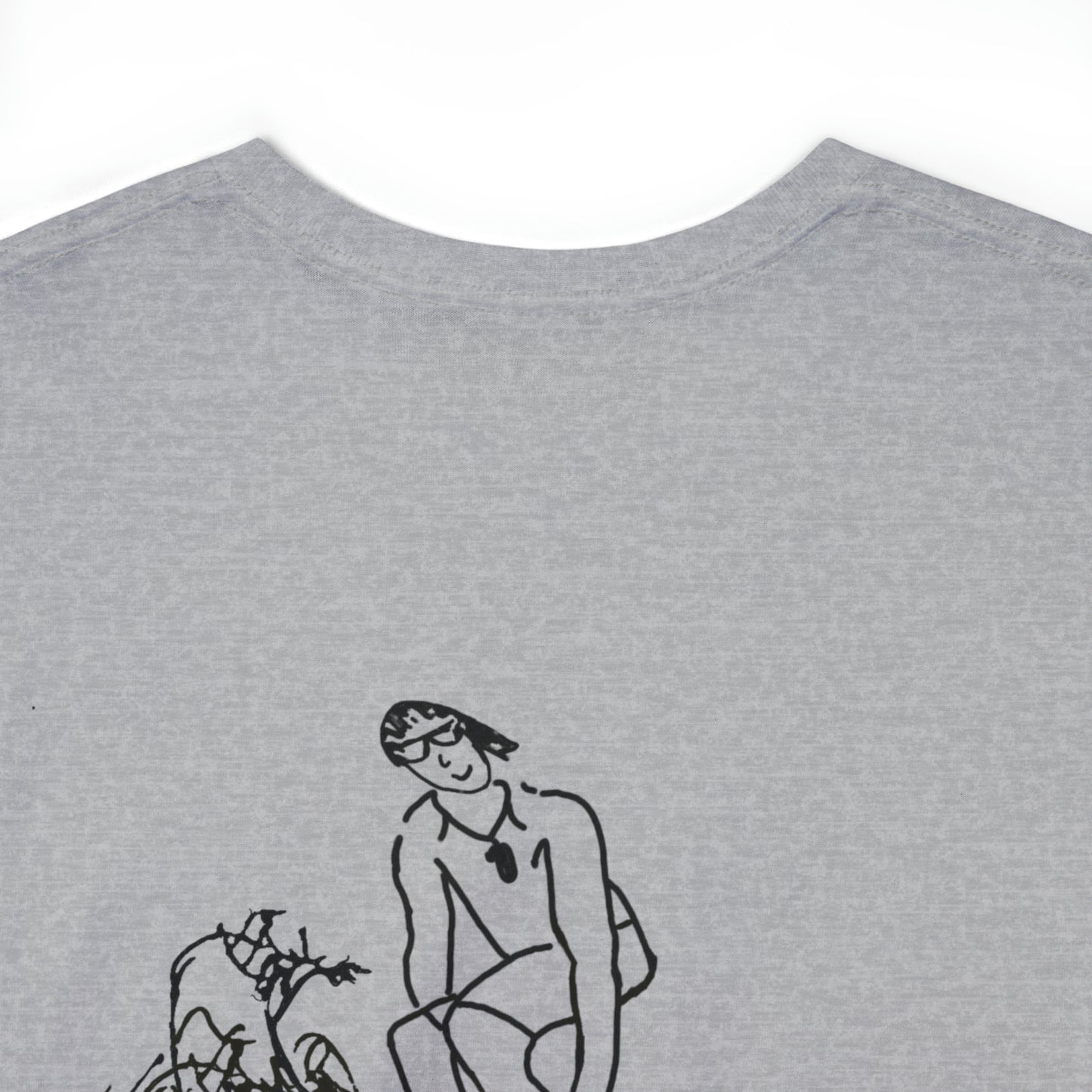 Surf Sketch -Manitowish Waters Unisex Heavyweight Short Sleeve Tee