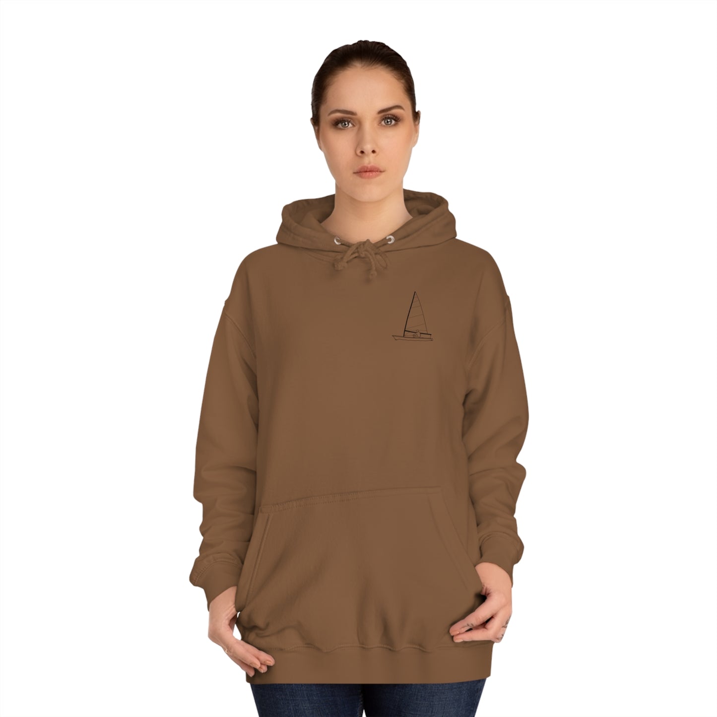 Manitowish Waters Sailboat Patch - Unisex Hoodie Medium Weight