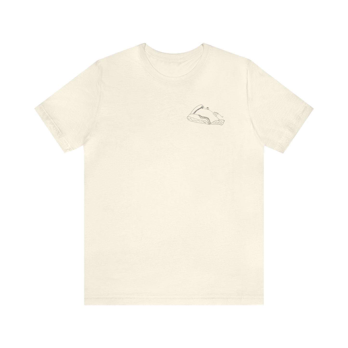 Okauchee Lake, Standup Jetski Fall - Unisex Lightweight Short Sleeve Tee