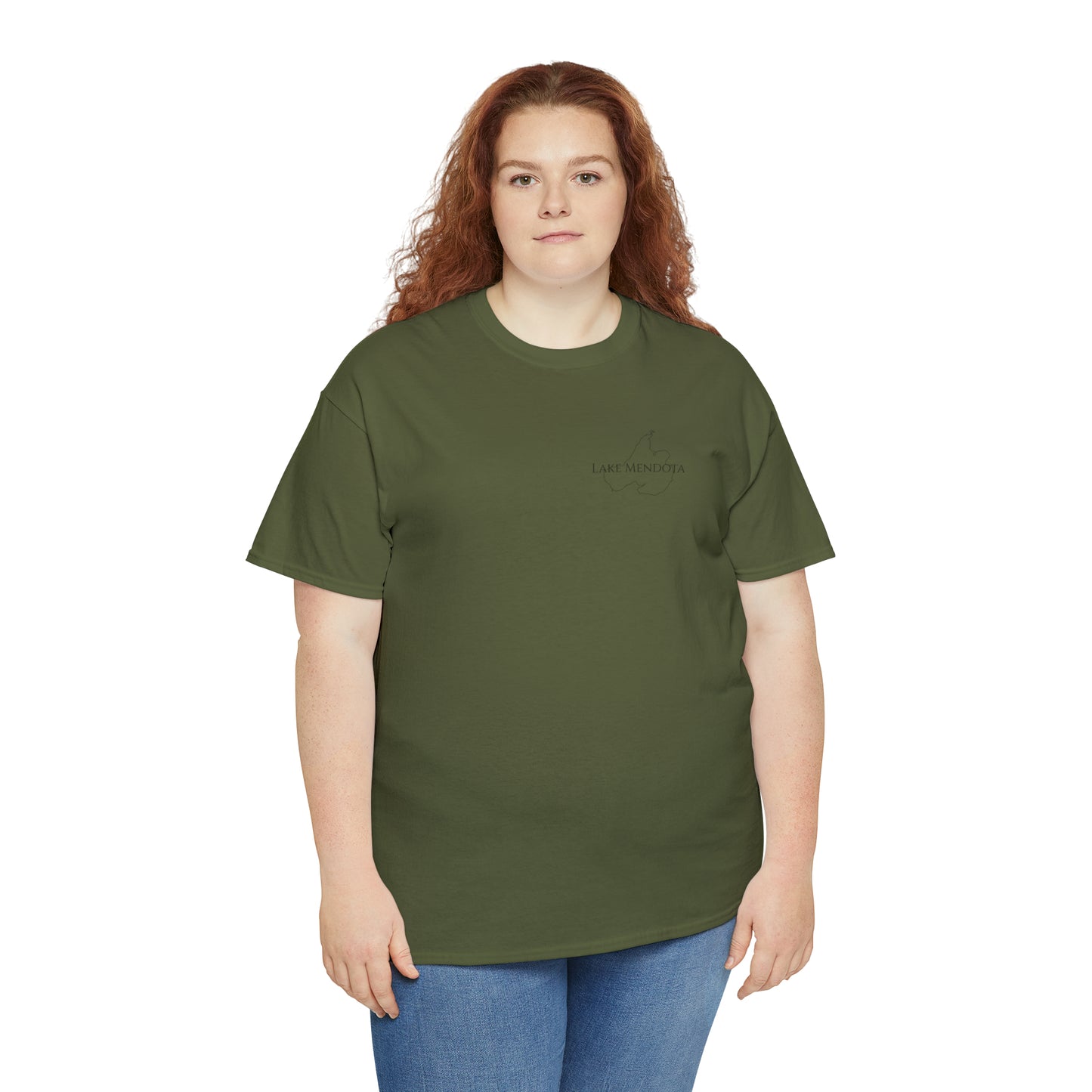 Lake Mendota, Wisconsin Sailing - Unisex Heavy Tee Shirt