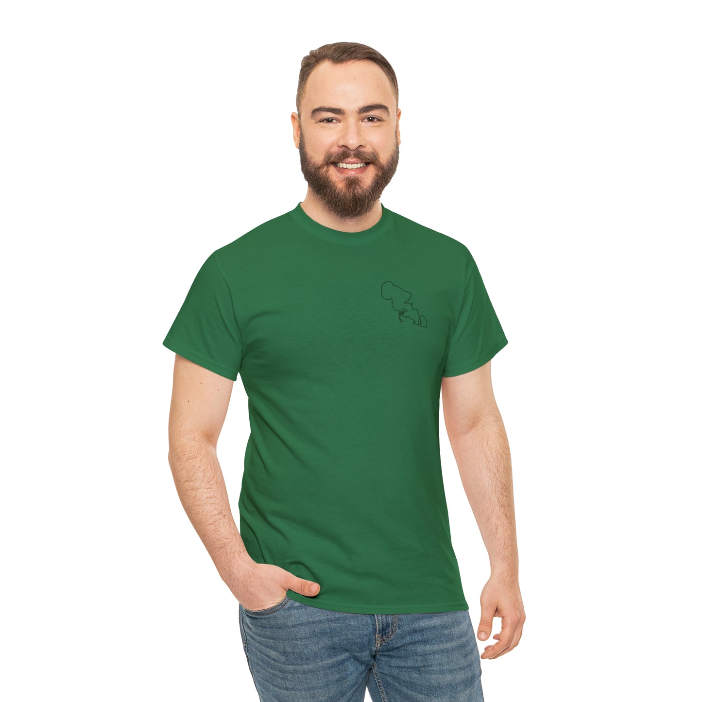 Trolling Motor Fishing - Lac LaBelle Unisex Heavy Tee Shirt
