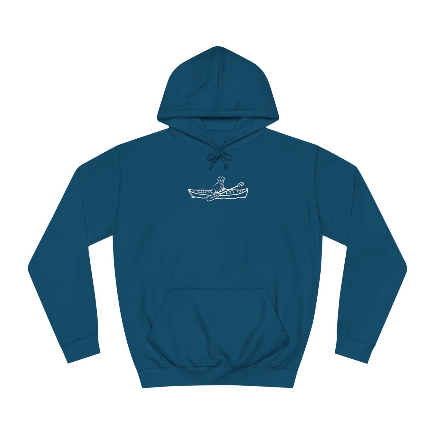 Kayak Dog - Golden Retriever Bite or Beer - Unisex Hoodie Medium Weight