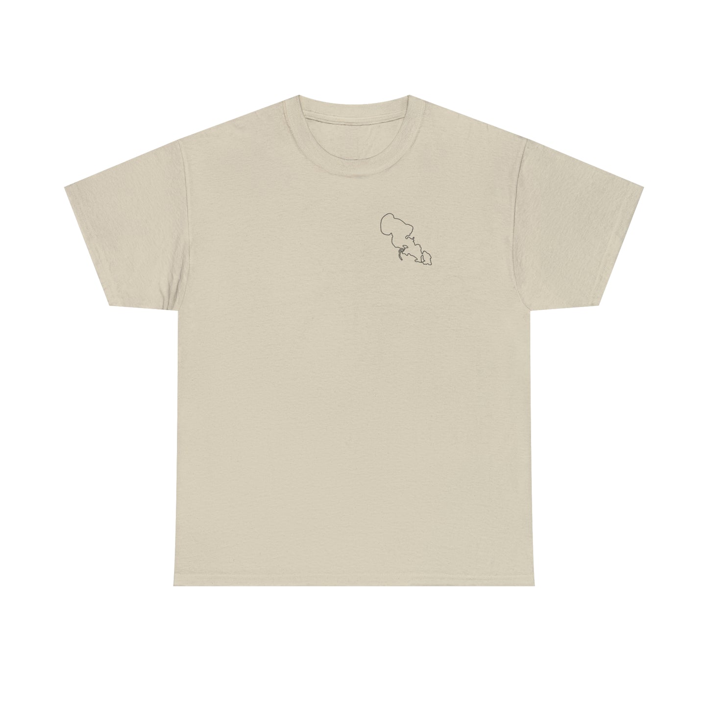 Surf Sketch -Lac LaBelle Unisex Heavyweight Short Sleeve Tee