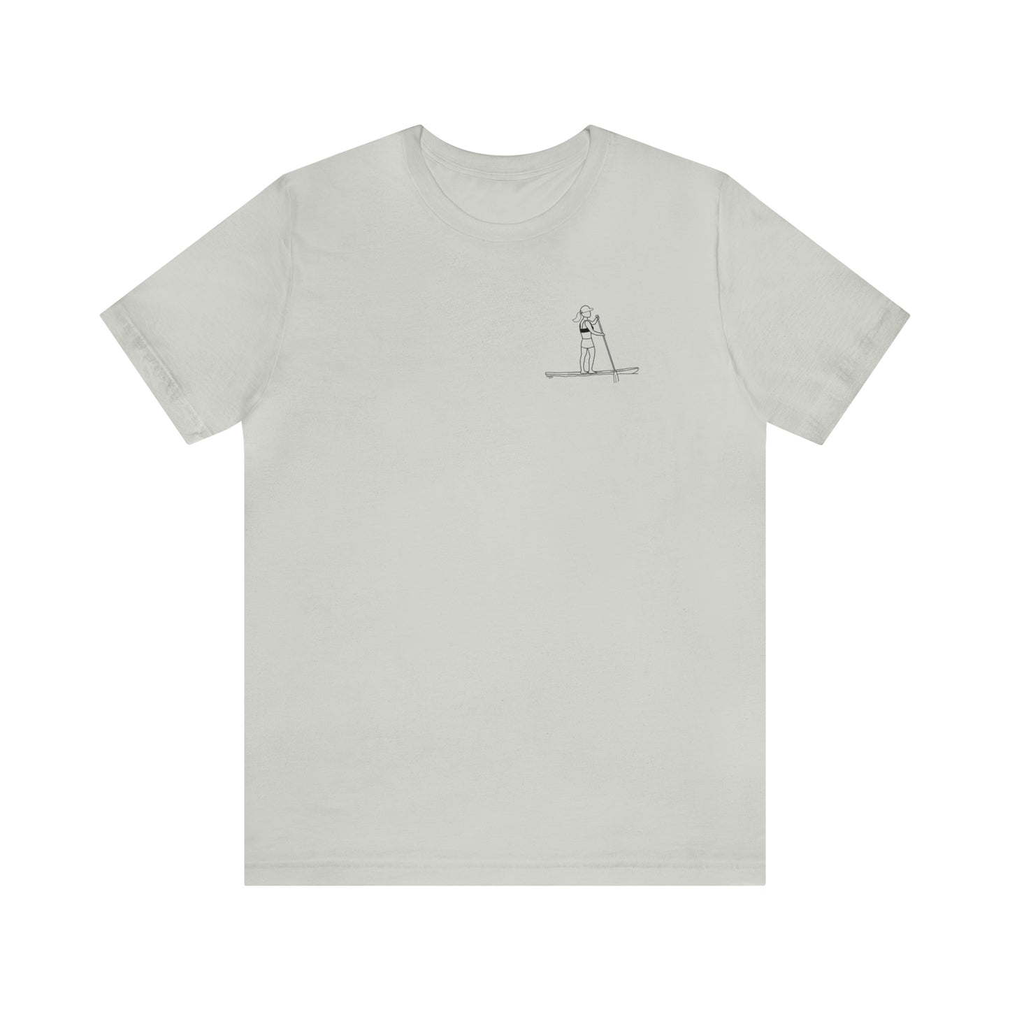 Paddle Board Female - Park Lake Unisex Lightweight Short Sleeve Tee