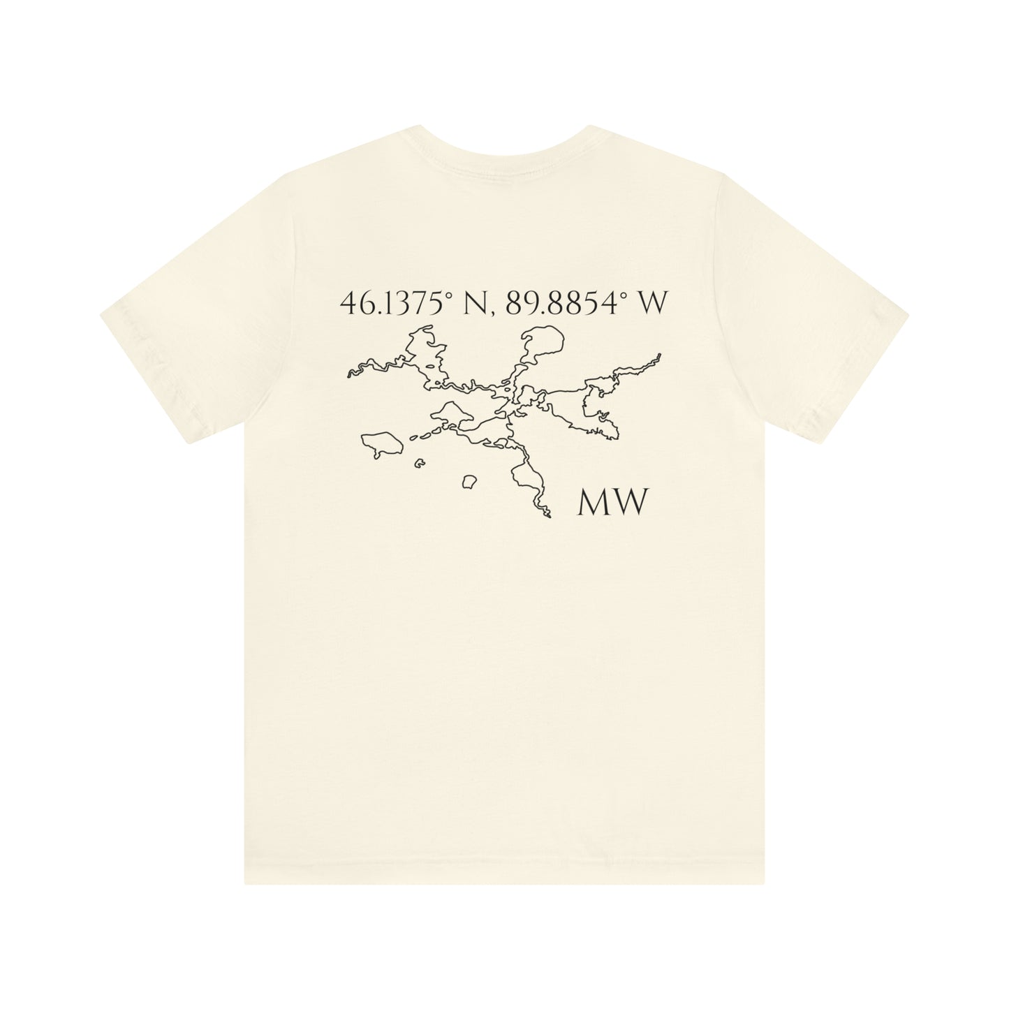 Sailing Patch - Manitowish Waters Unisex Lightweight Short Sleeve Tee
