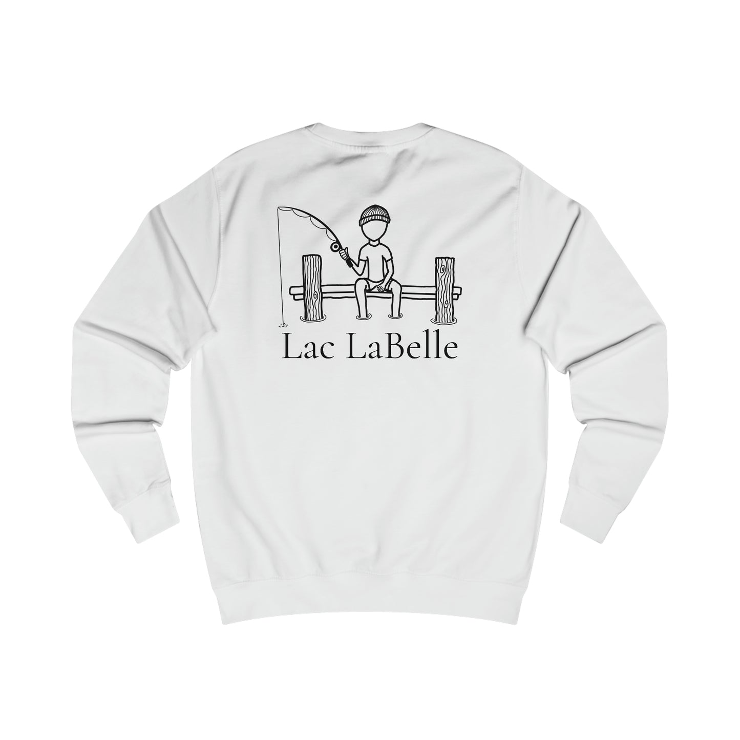 Fishing Off Dock - Lac LaBelle Men's Crewneck