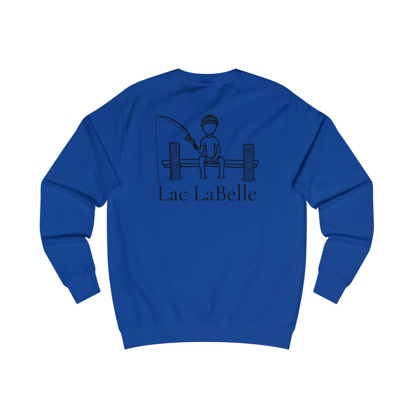 Fishing Off Dock - Lac LaBelle Men's Crewneck