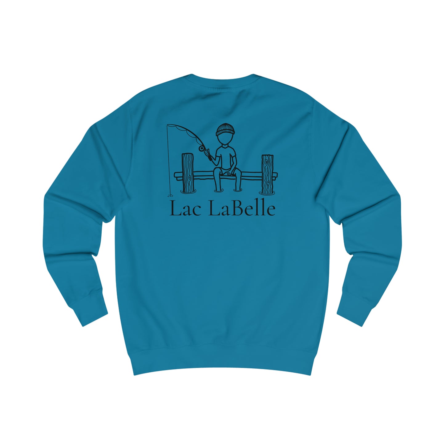 Fishing Off Dock - Lac LaBelle Men's Crewneck