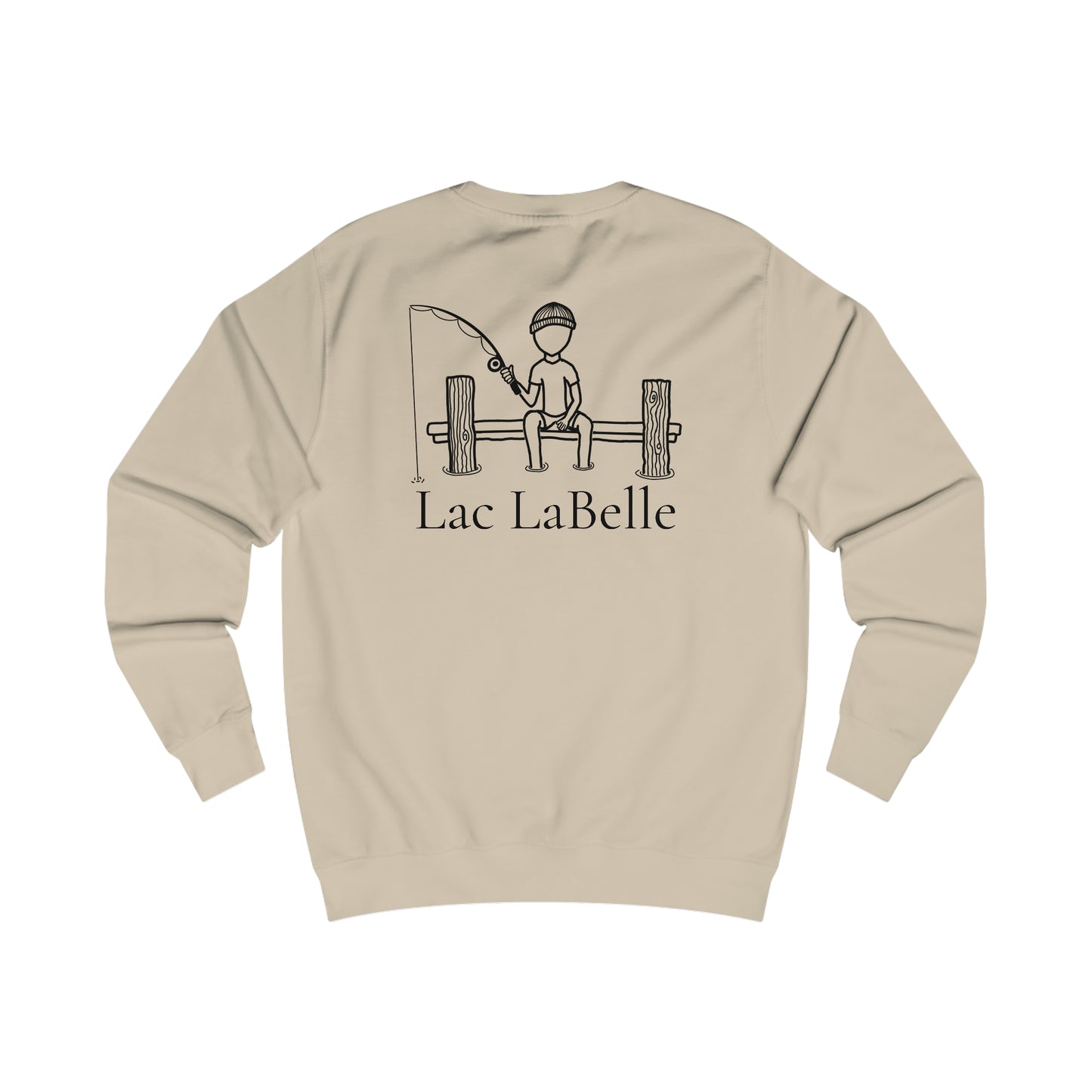 Fishing Off Dock - Lac LaBelle Men's Crewneck
