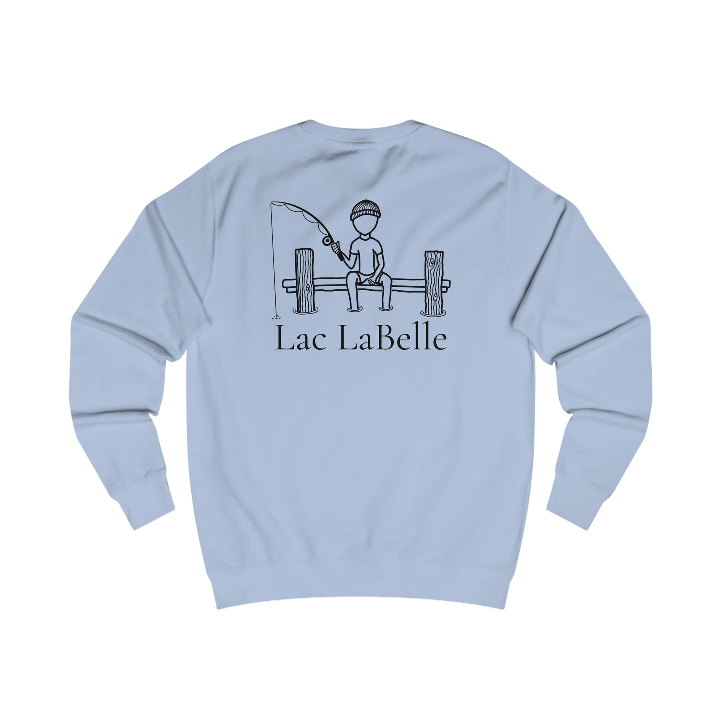 Fishing Off Dock - Lac LaBelle Men's Crewneck