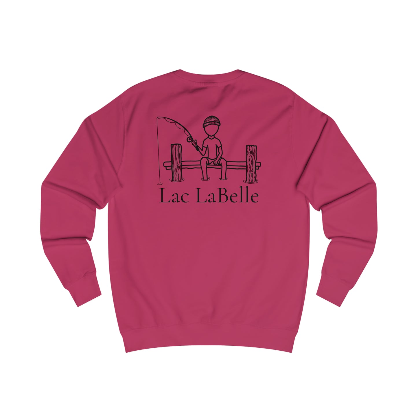 Fishing Off Dock - Lac LaBelle Men's Crewneck