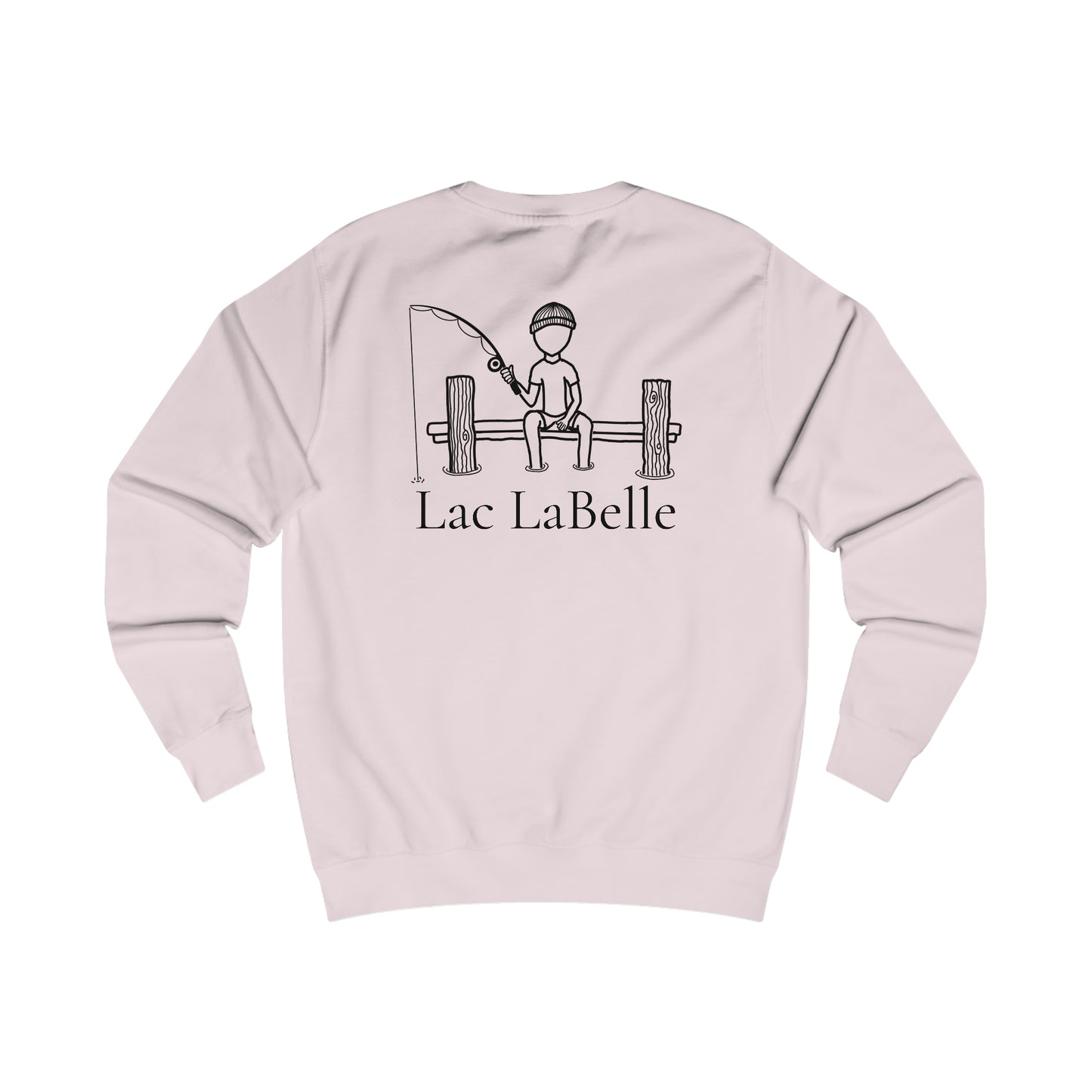 Fishing Off Dock - Lac LaBelle Men's Crewneck