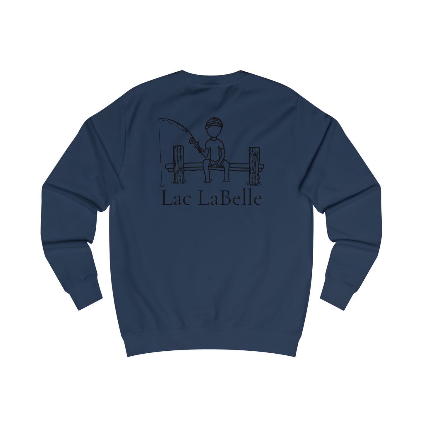 Fishing Off Dock - Lac LaBelle Men's Crewneck