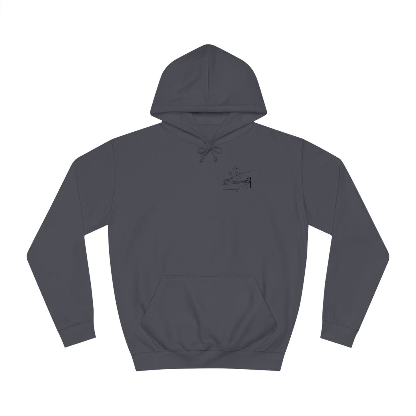 Trolling Motor Fishing Patch - Lac LaBelle Unisex Hoodie Medium Weight