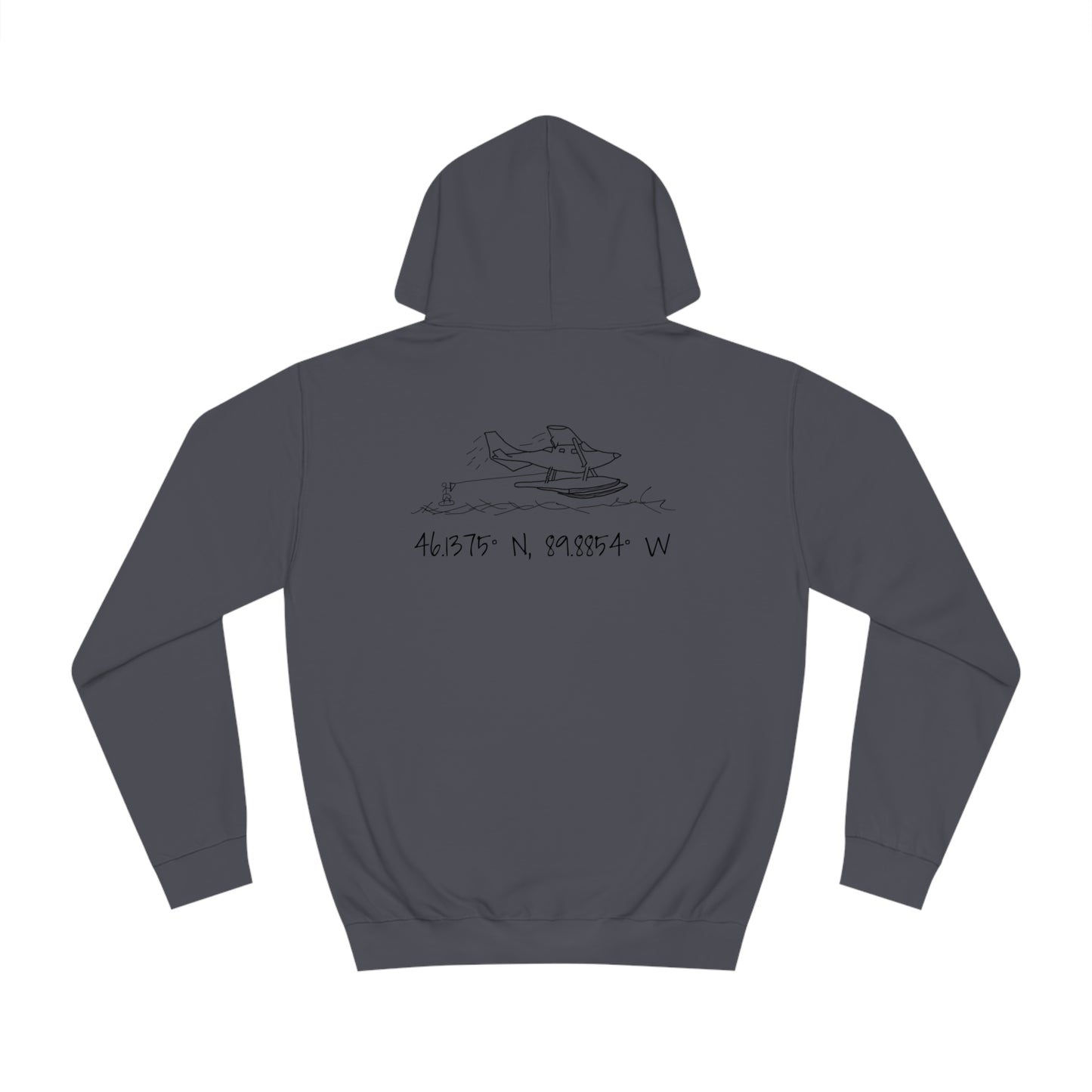 Manitowish Waters Wakeboard Float Plane - Unisex Hoodie Medium Weight