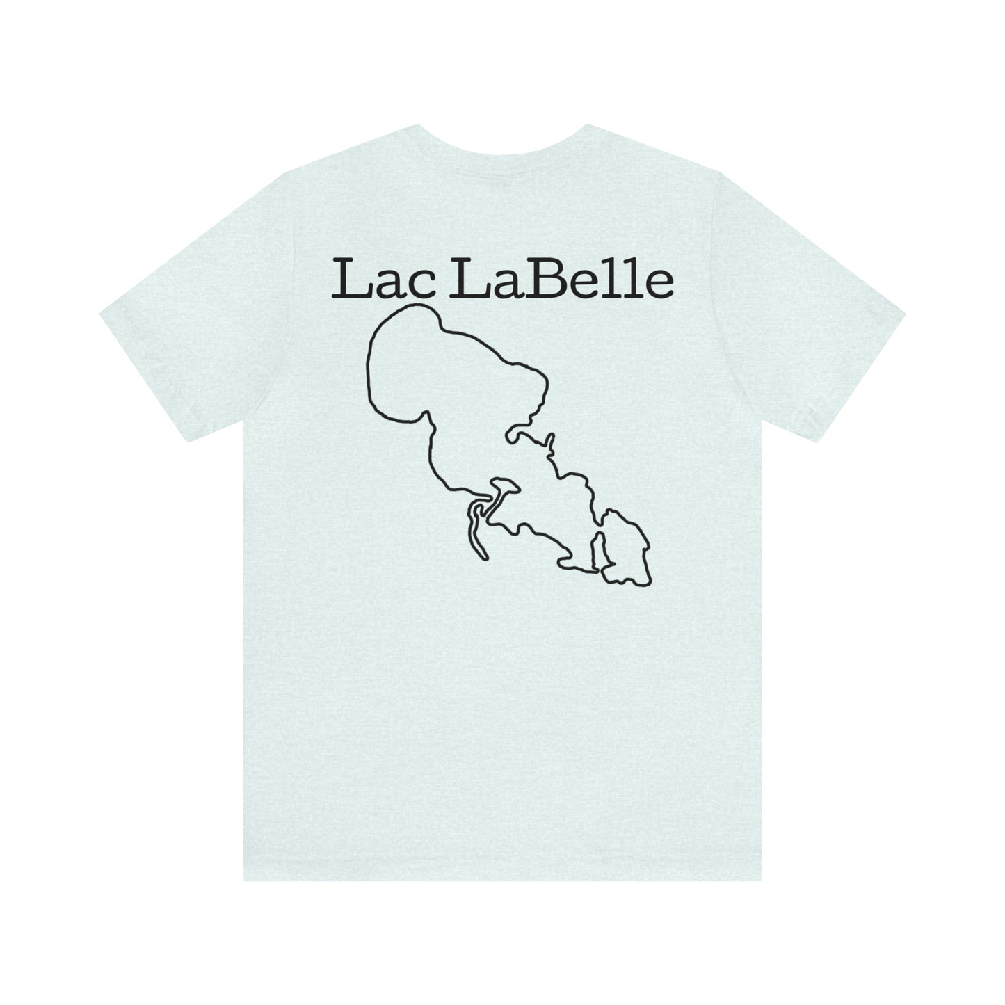 Lac LaBelle, Kayak Dog - Unisex Lightweight Short Sleeve Tee