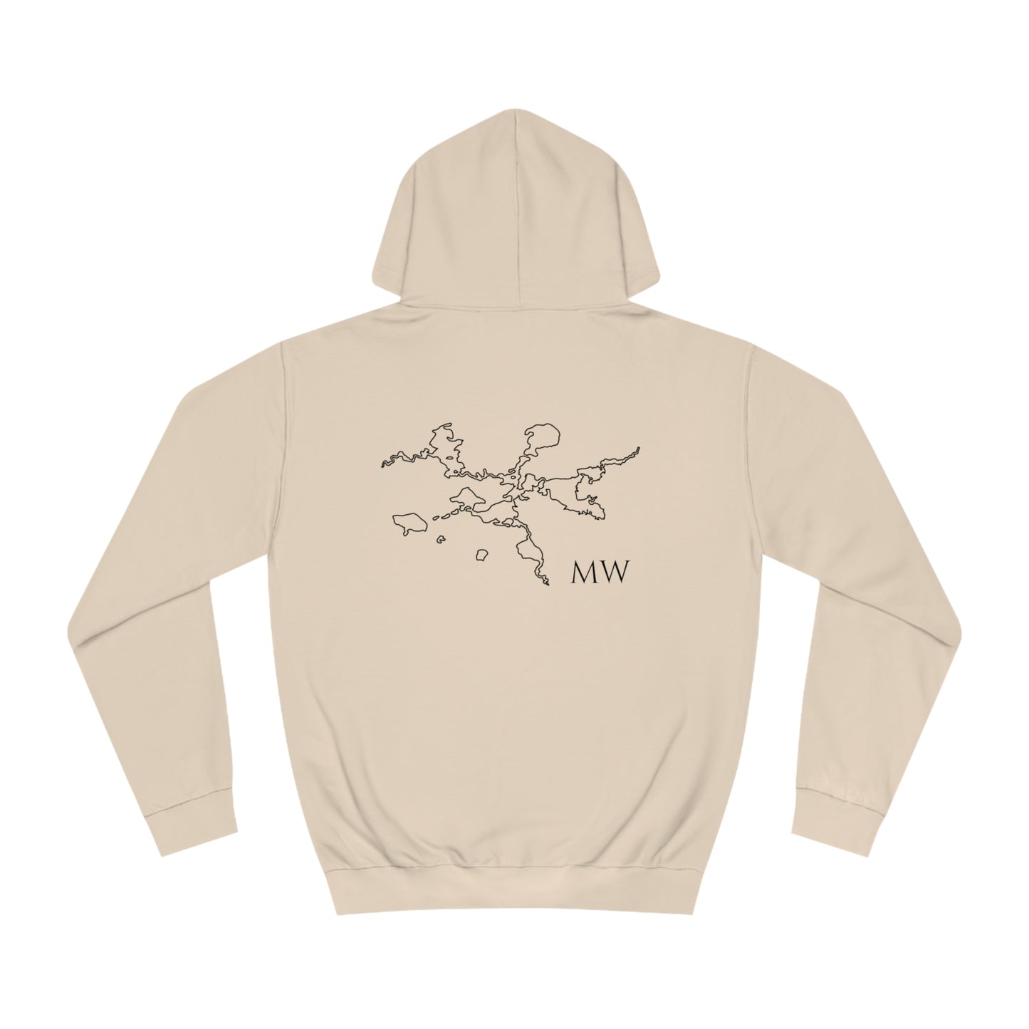 Manitowish Waters Wakeboard Patch - Unisex Hoodie Medium Weight