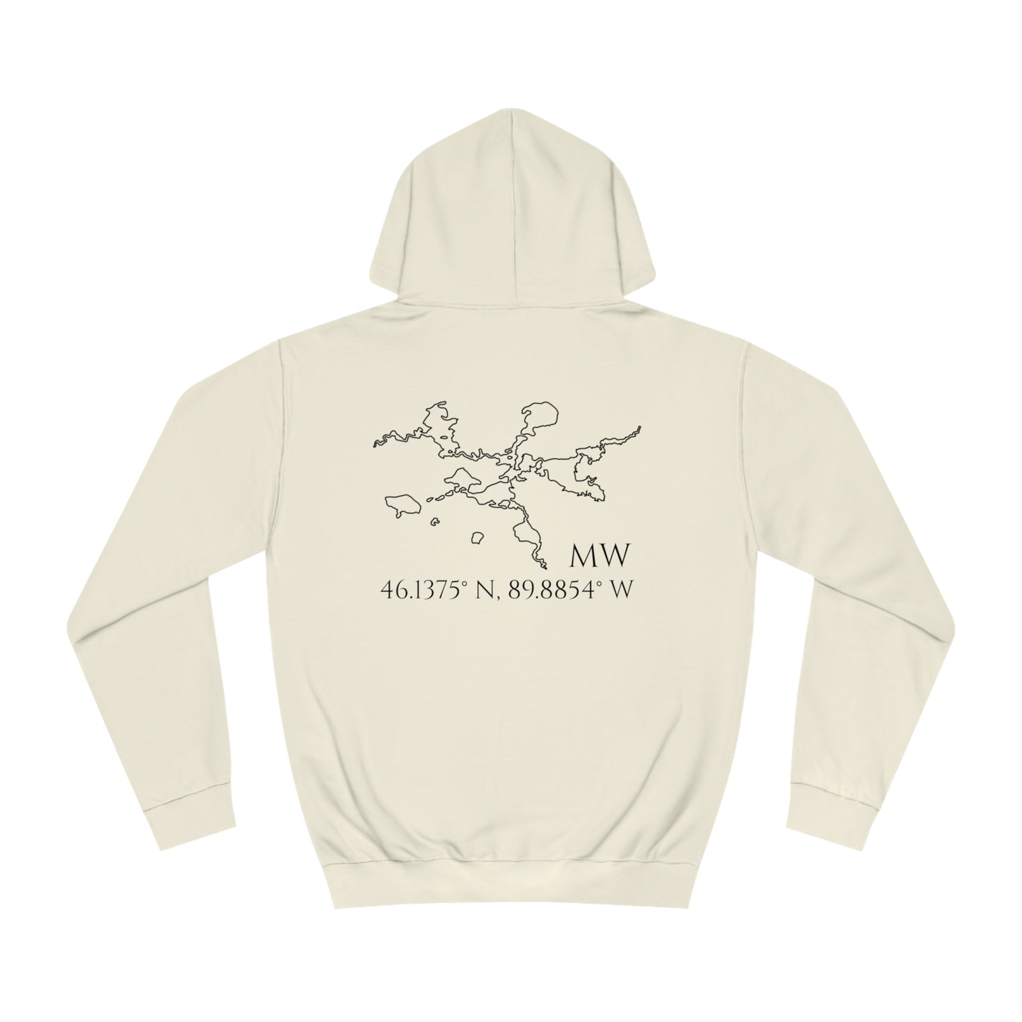 Manitowish Waters Sailboat Patch - Unisex Hoodie Medium Weight