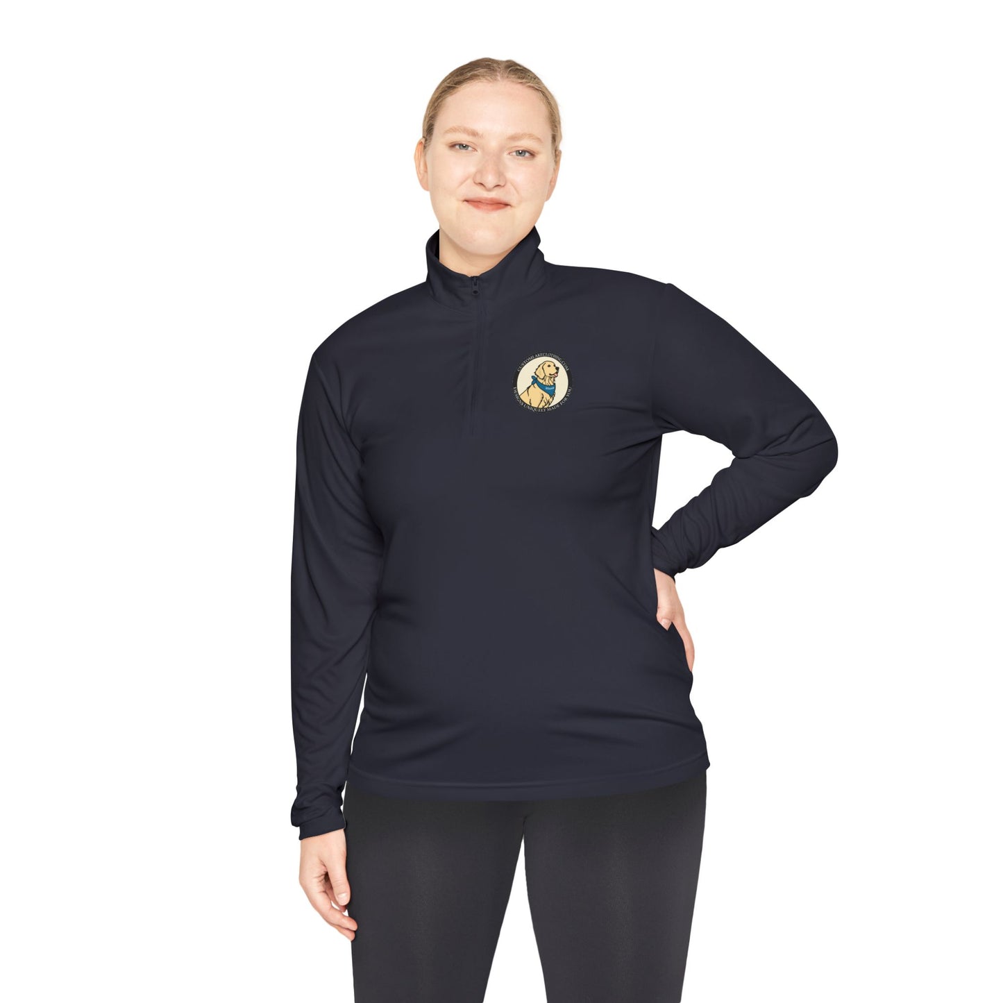 Custom Lake Clothing Golden Logo Unisex Quarter-Zip Pullover