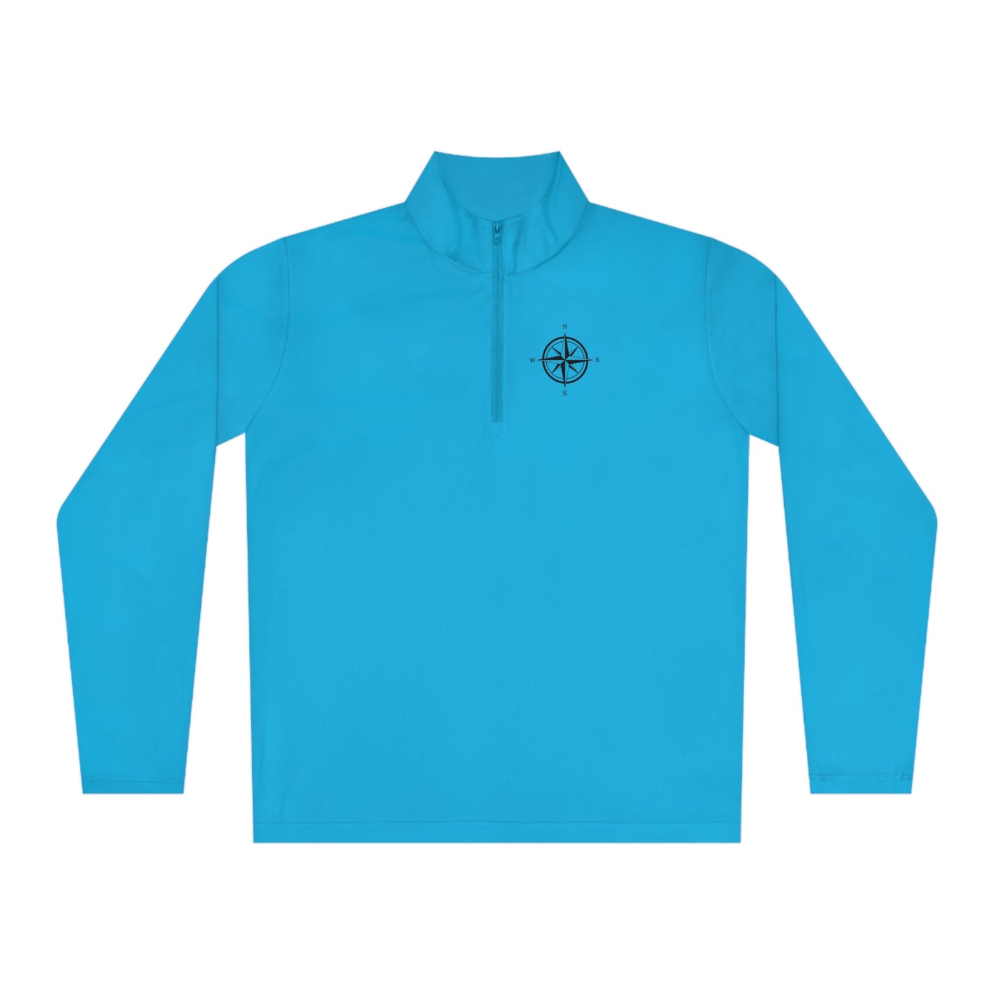 Lake Arbutus Unisex Quarter-Zip - compass rose patch