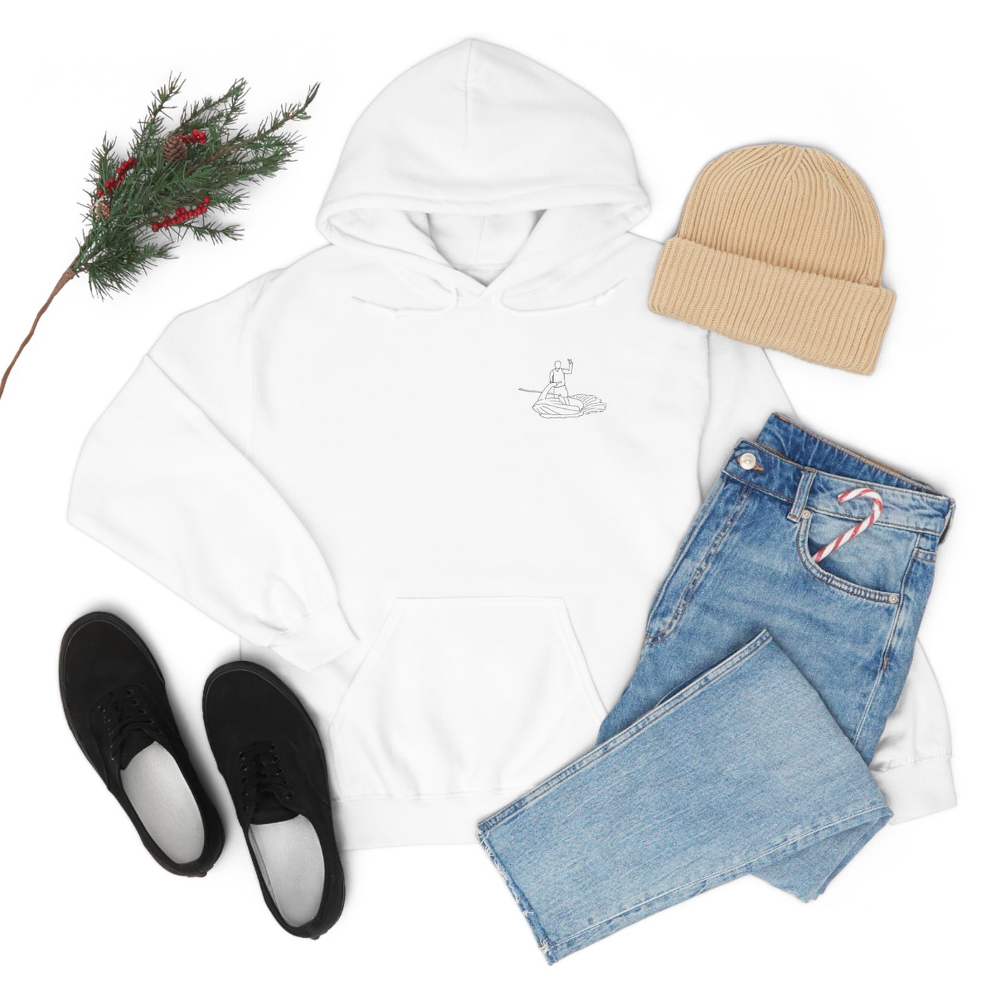 Lac LaBelle, Standup Jetski Peace - Unisex Heavy Blend Hooded Sweatshirt