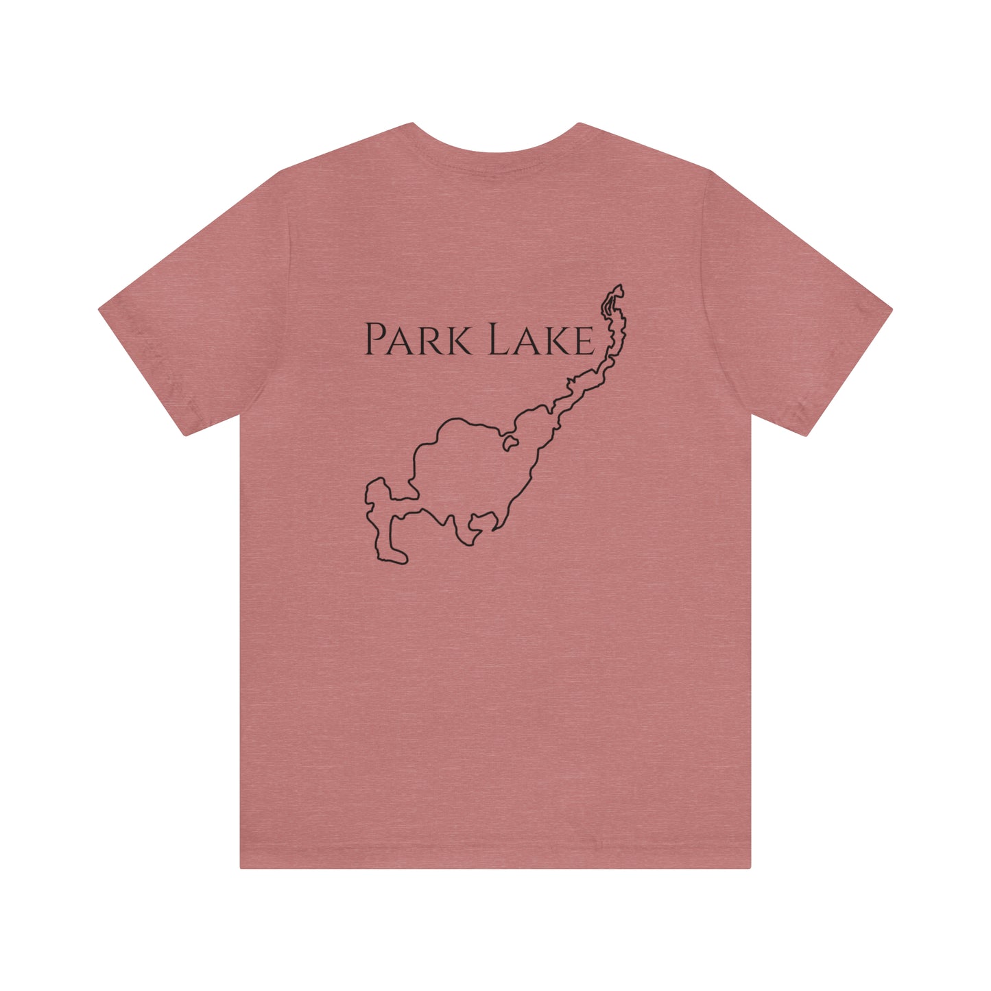 Kayak Man - Park Lake Unisex Lightweight Short Sleeve Tee