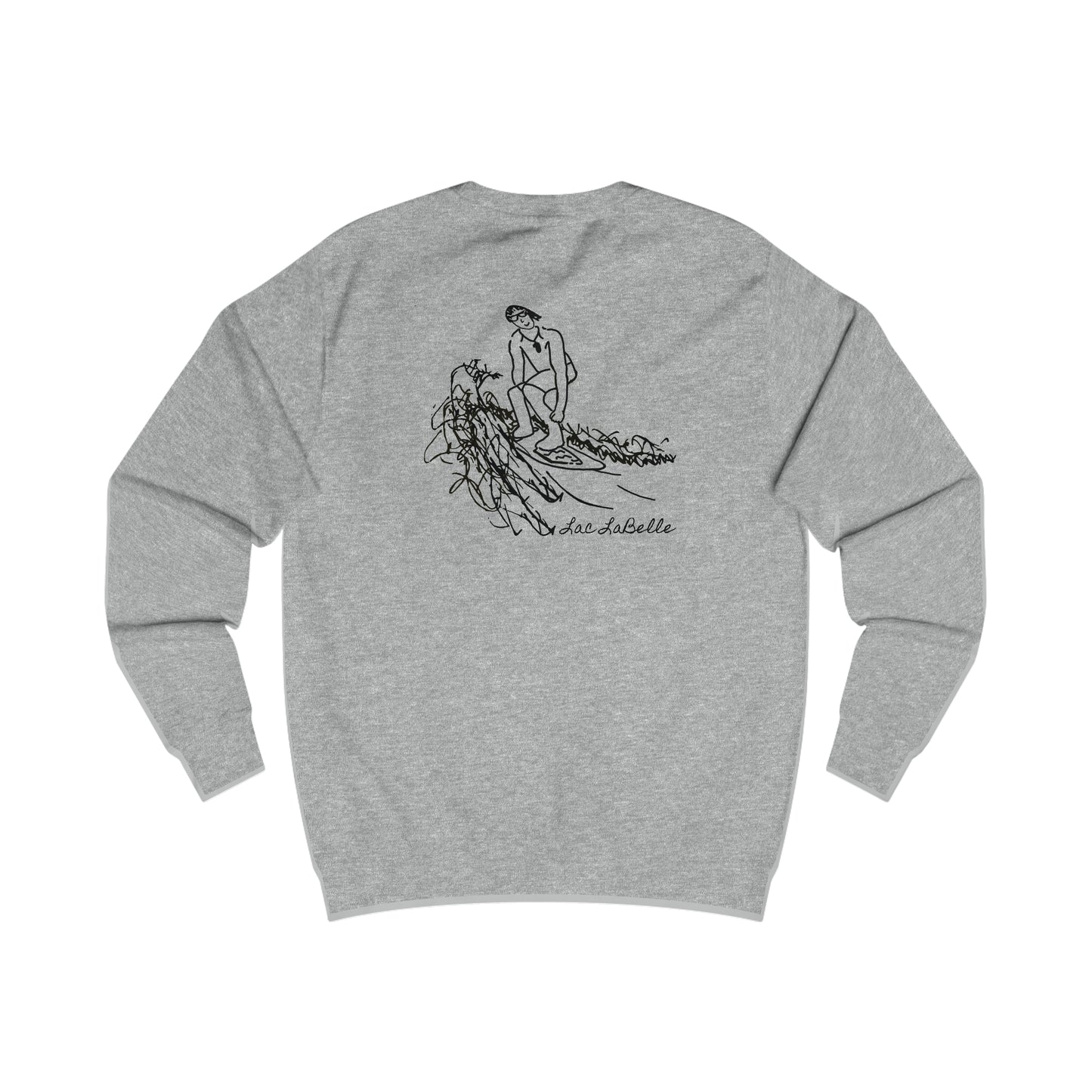 Surf Sketch, Lac LaBelle Men's Crewneck