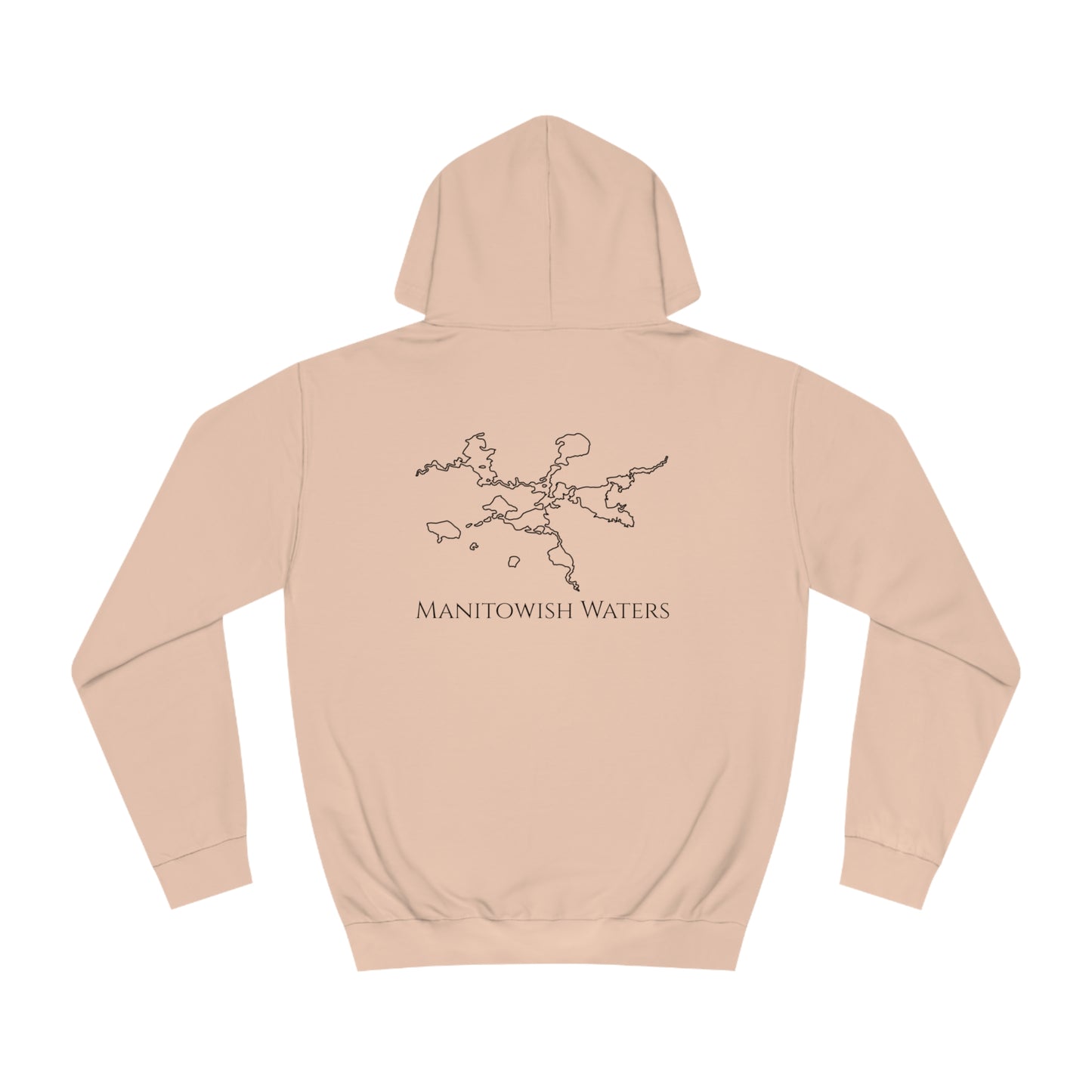 Manitowish Waters Trolling Motor Fishing Patch - Unisex Hoodie Medium Weight