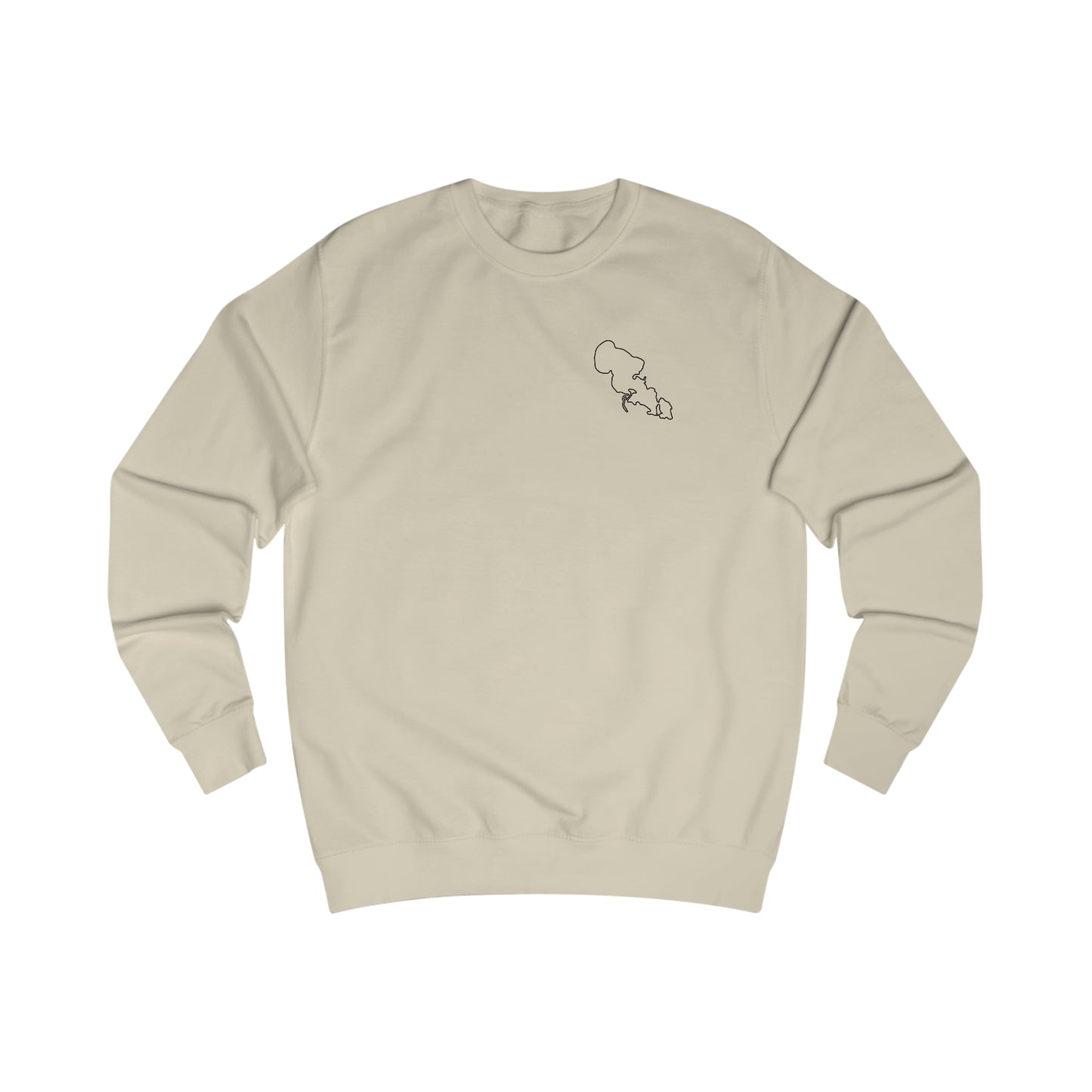 Surf Sketch, Lac LaBelle Men's Crewneck