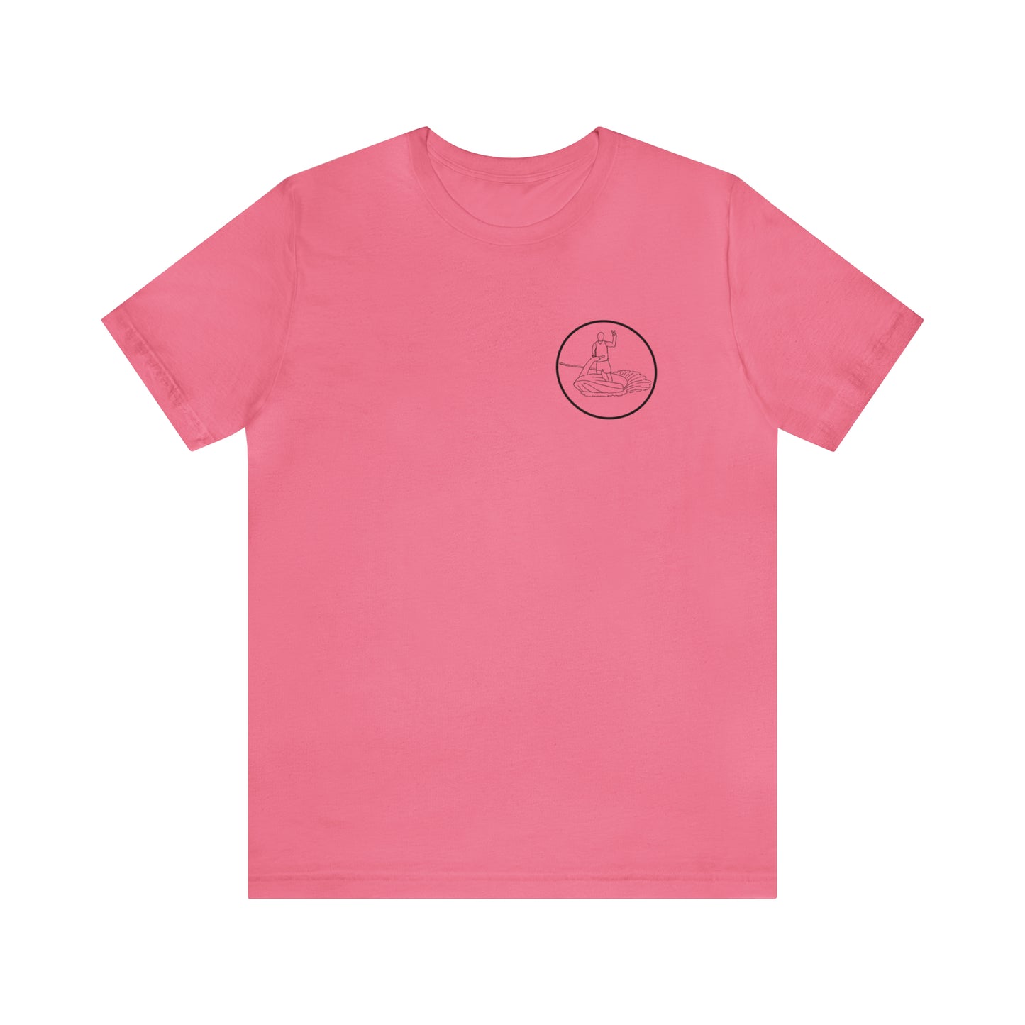 Standup Jetski Front, 2008 Malibu Wakesetter - Okauchee Lake Unisex Lightweight Short Sleeve Tee